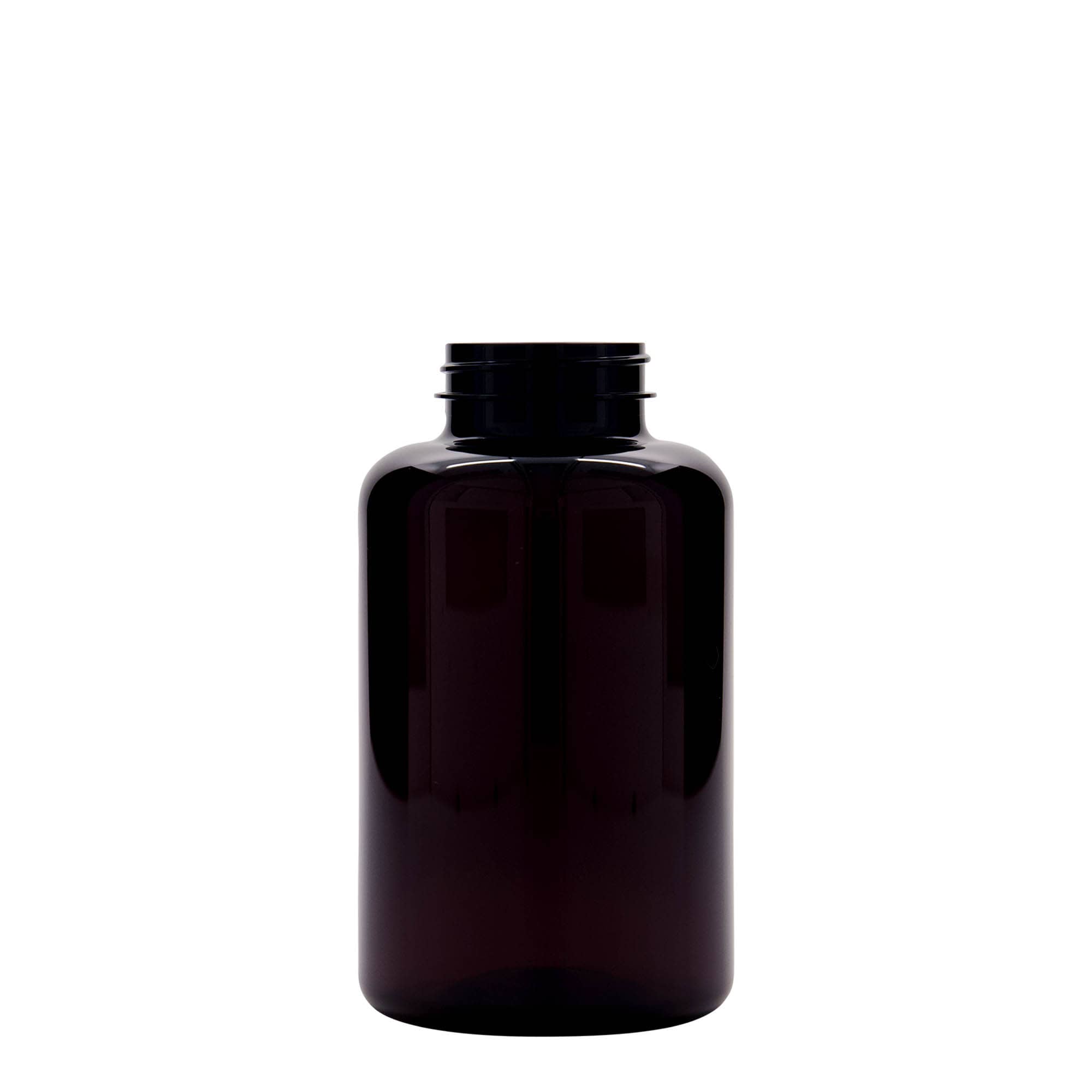 Pet-medicijnpotje, 500 ml, kunststof, bruin, monding: GPI 45/400 Pet-medicijnpotje, 500 ml, kunststof, bruin, monding: GPI 45/400