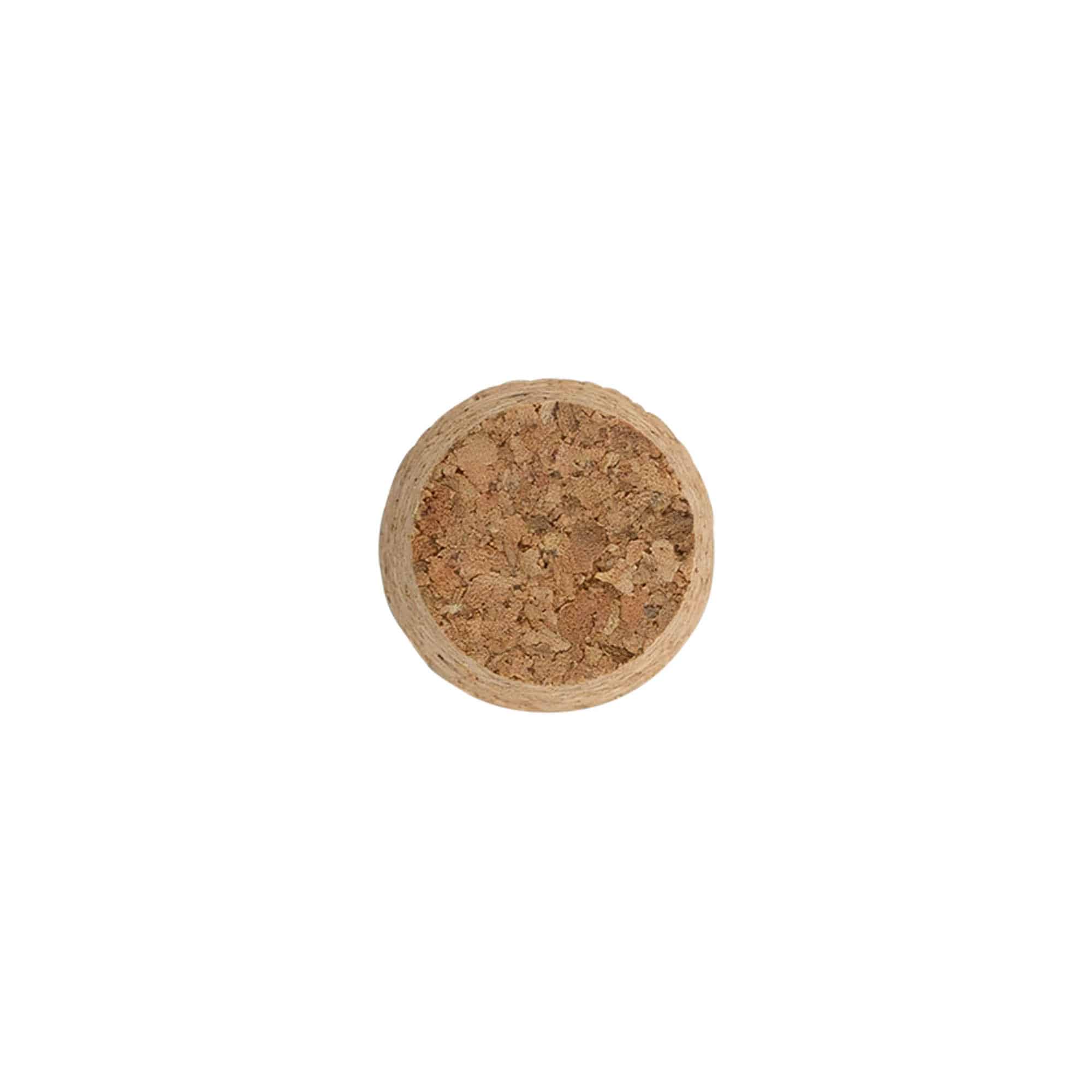 Spitskurk 21-26 x 27, perskurk, beige, voor monding: kurk