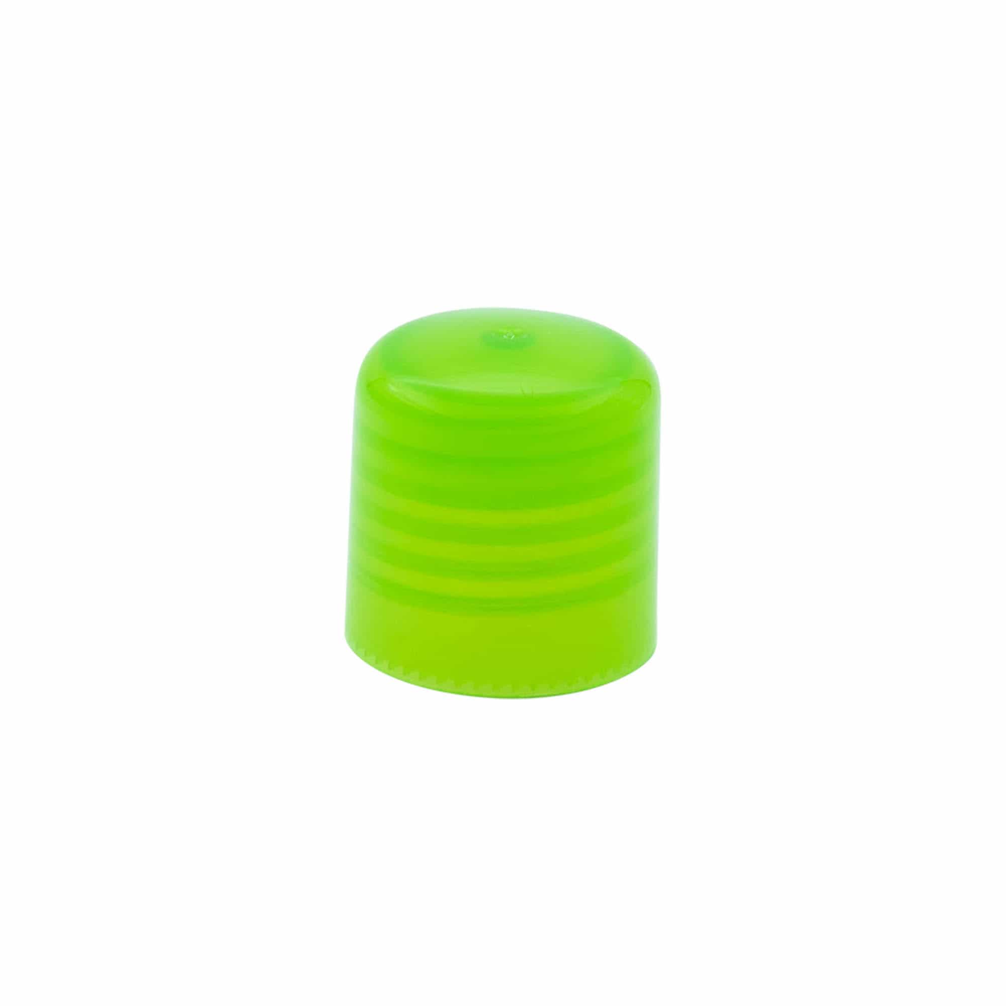 Schroefdop met spuitinzet, PP-kunststof, groen, voor mondstuk: 24/410