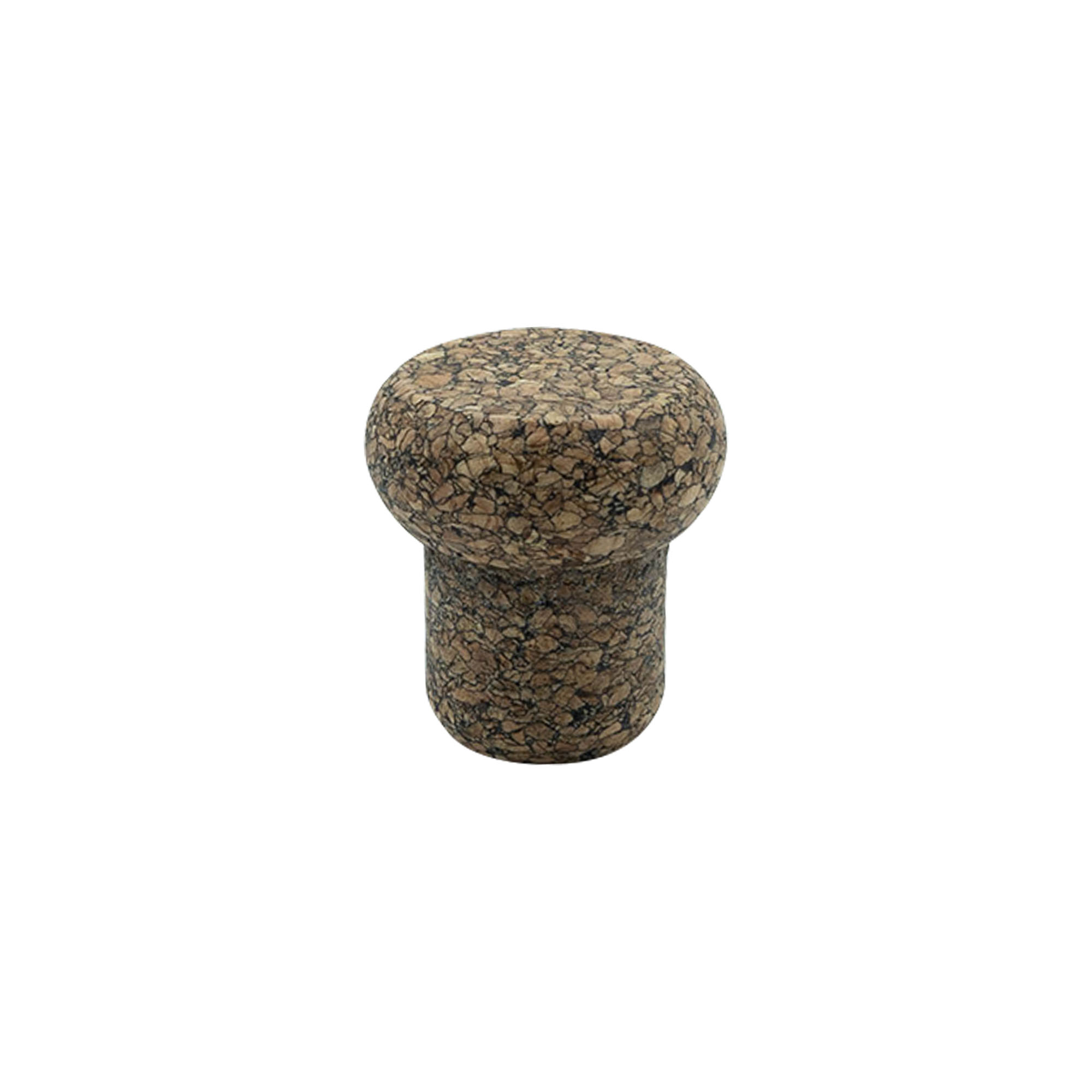 Handgreepkurk 'Barrel' 22,5 mm, Corkcoal, voor mondstuk: kurk
