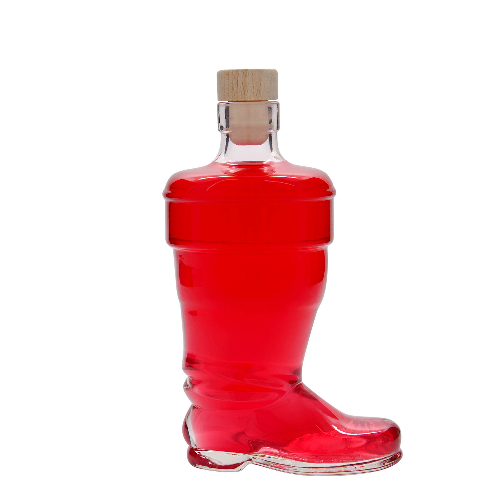 350 ml glazen fles 'laars', opening: kurk 350 ml glazen fles 'laars', opening: kurk