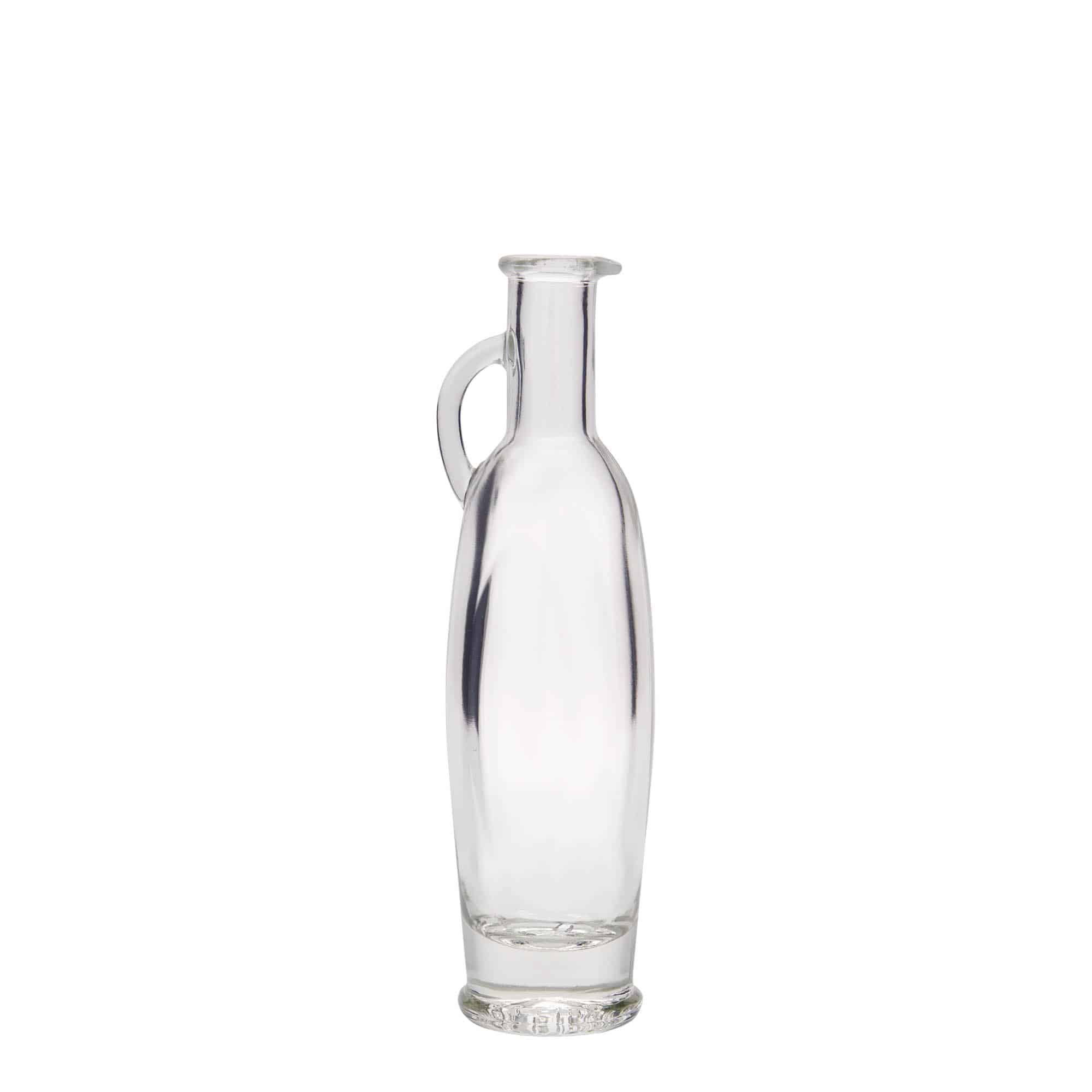 100 ml glazen fles 'Eleganta', ovaal, opening: kurk