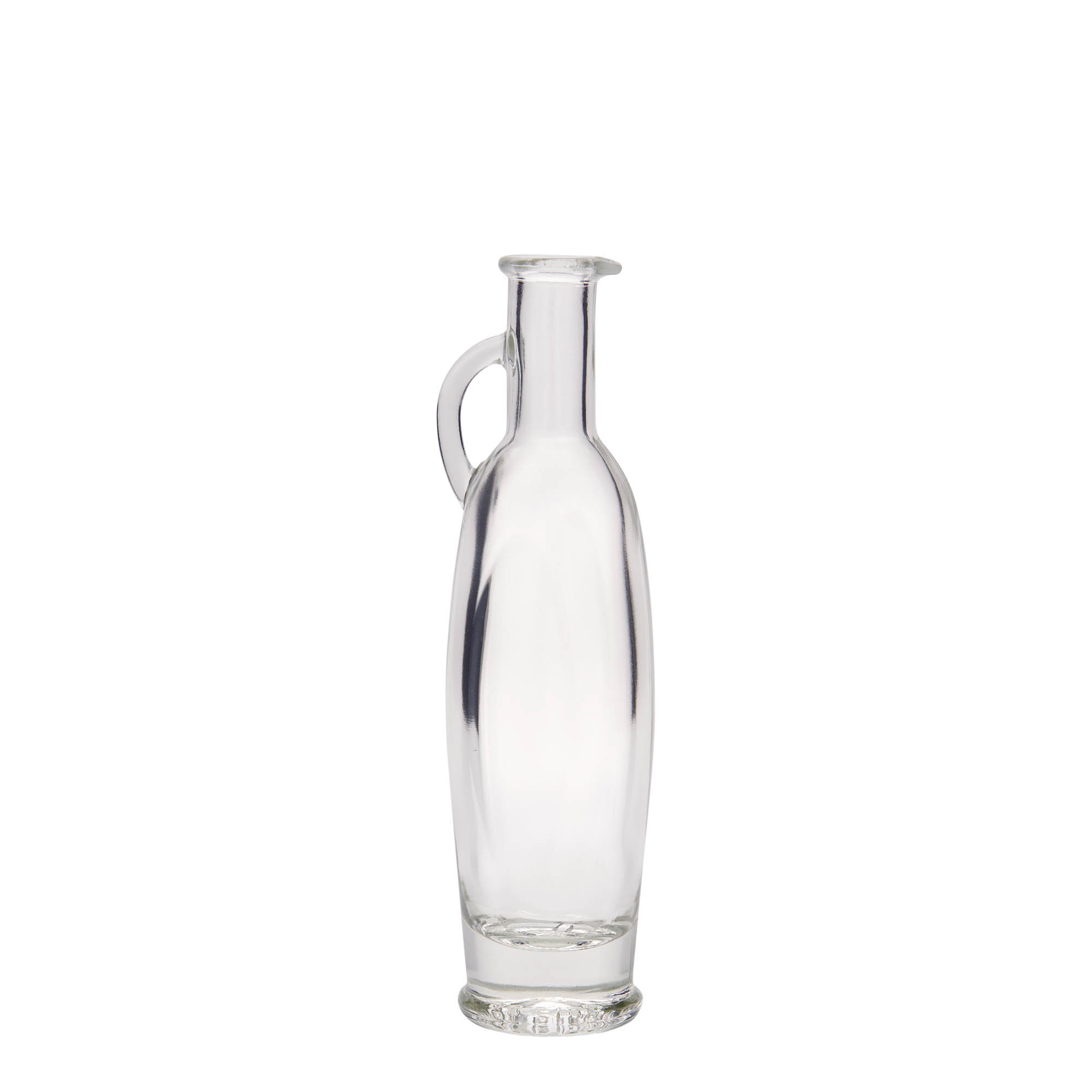 100 ml glazen fles 'Eleganta', ovaal, opening: kurk