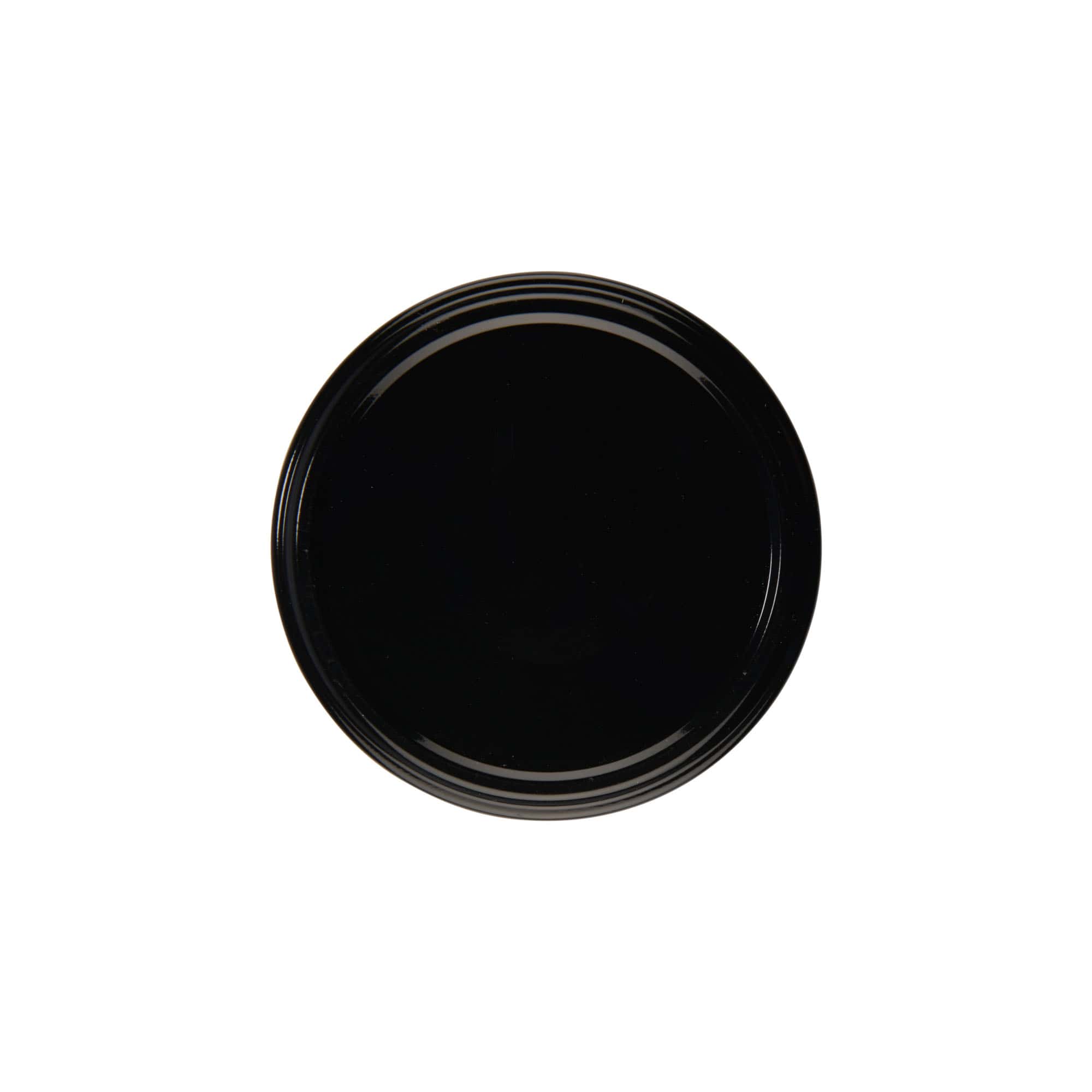 Twist-off-deksel, wit blik, zwart, voor opening: TO 82 Twist-off-deksel, wit blik, zwart, voor opening: TO 82