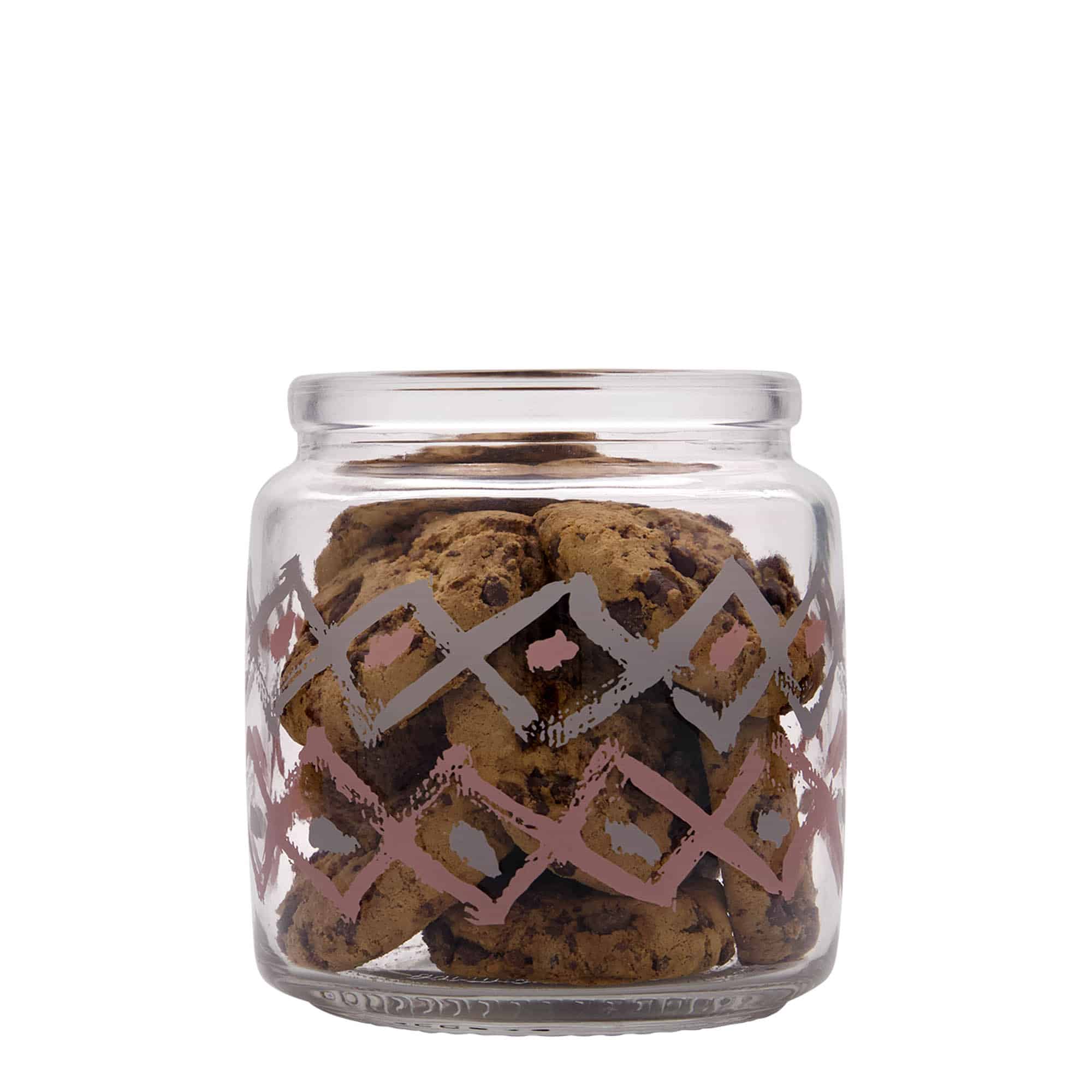 750 ml kurkglas 'Giara', motief: Manolibera rosa, monding: kurk 750 ml kurkglas 'Giara', motief: Manolibera rosa, monding: kurk