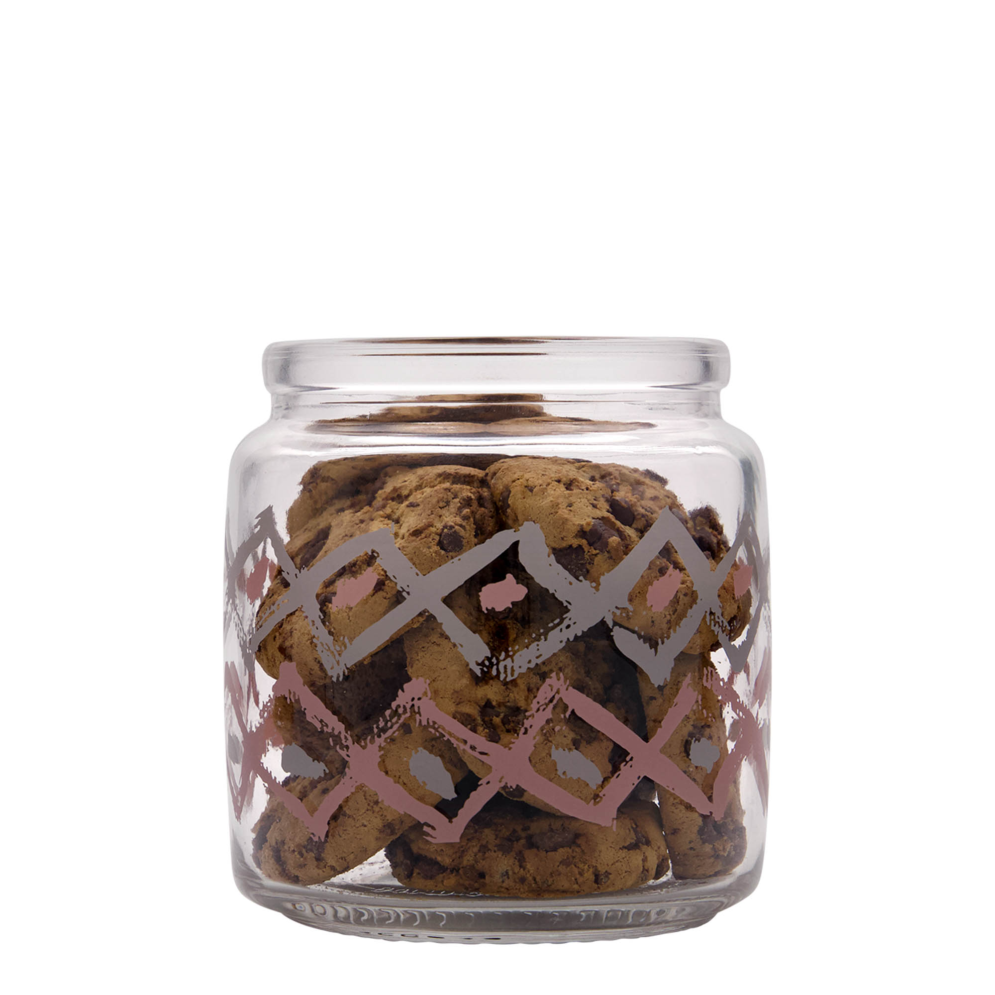 750 ml kurkglas 'Giara', motief: Manolibera rosa, monding: kurk 750 ml kurkglas 'Giara', motief: Manolibera rosa, monding: kurk