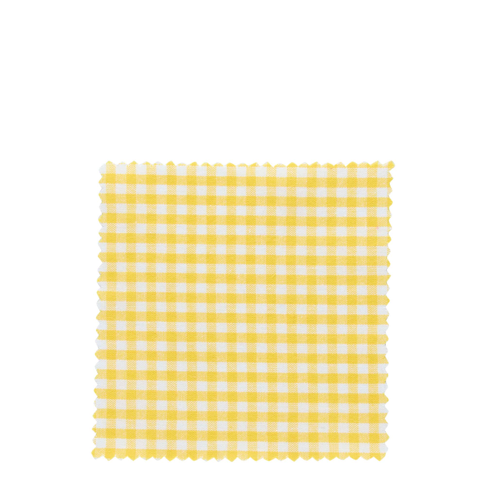 Stoffonderlegger geruit 12x12, vierkant, textiel, geel, opening: TO38-TO53