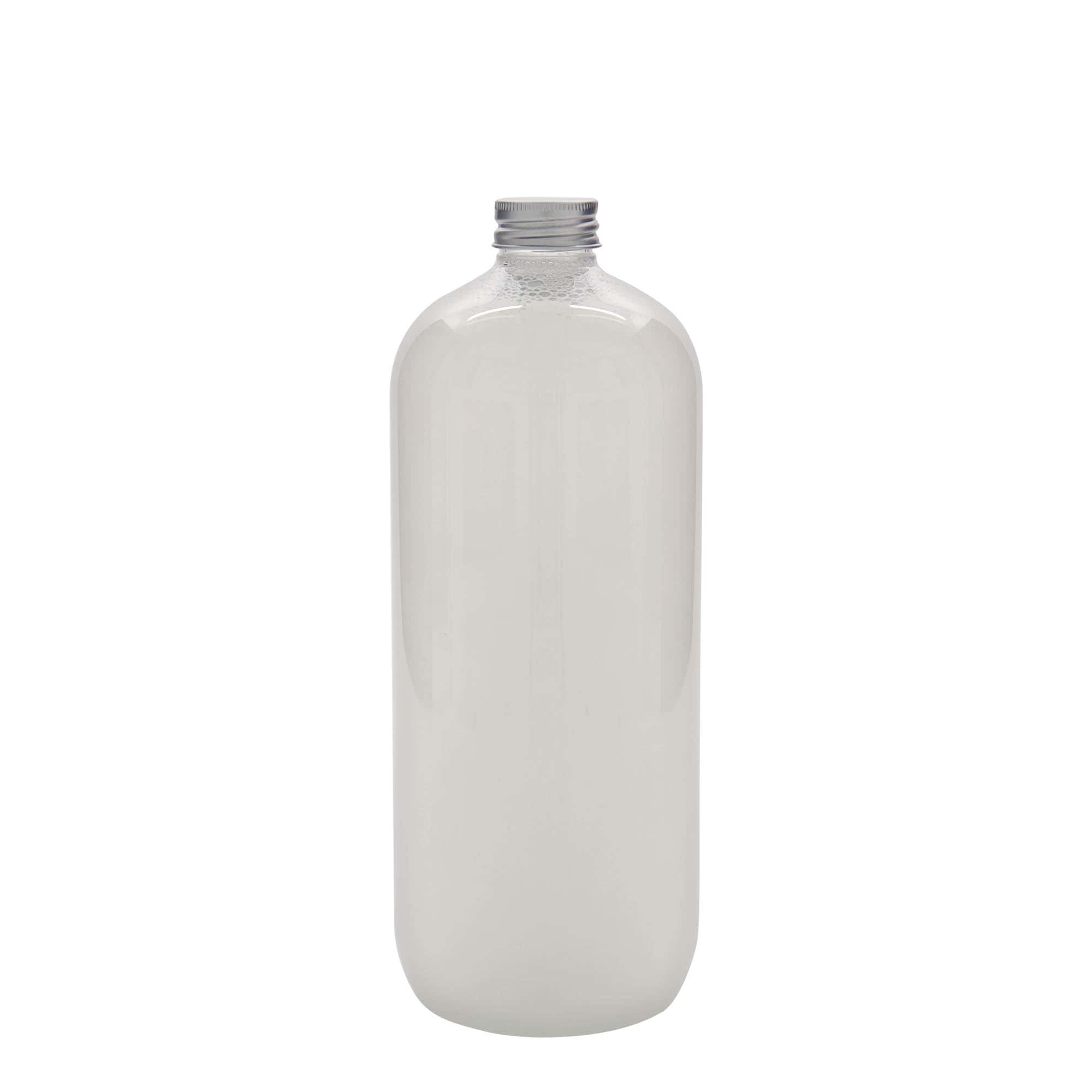 1.000 ml PET-fles 'Boston', kunststof, hals: 28/410