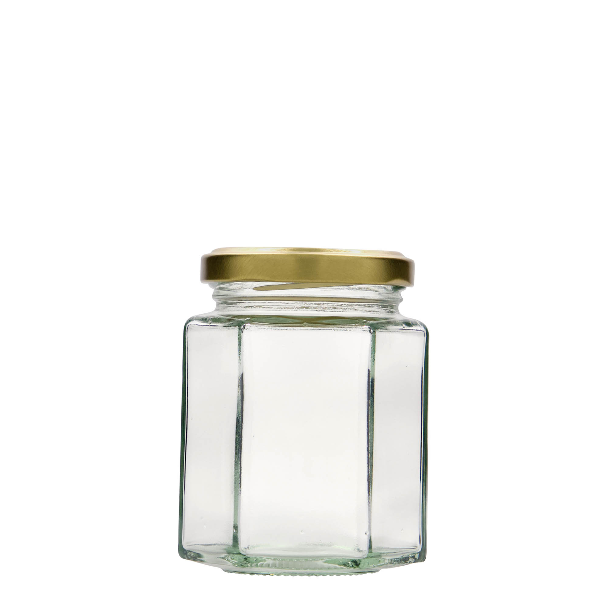 191 ml zeshoekig glas, opening: Twist-Off (TO 58)