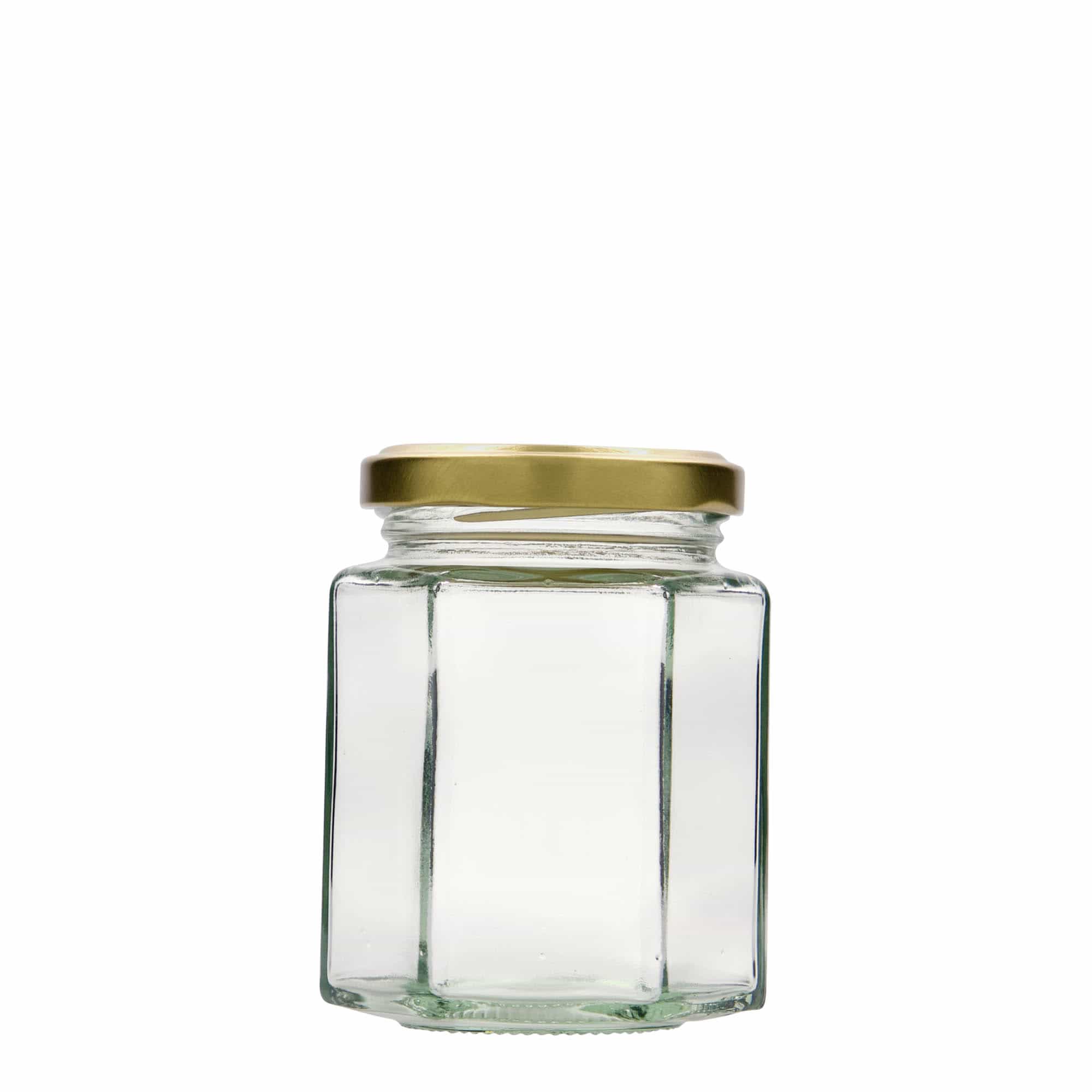196 ml zeshoekig glas, opening: Twist-Off (TO 58)