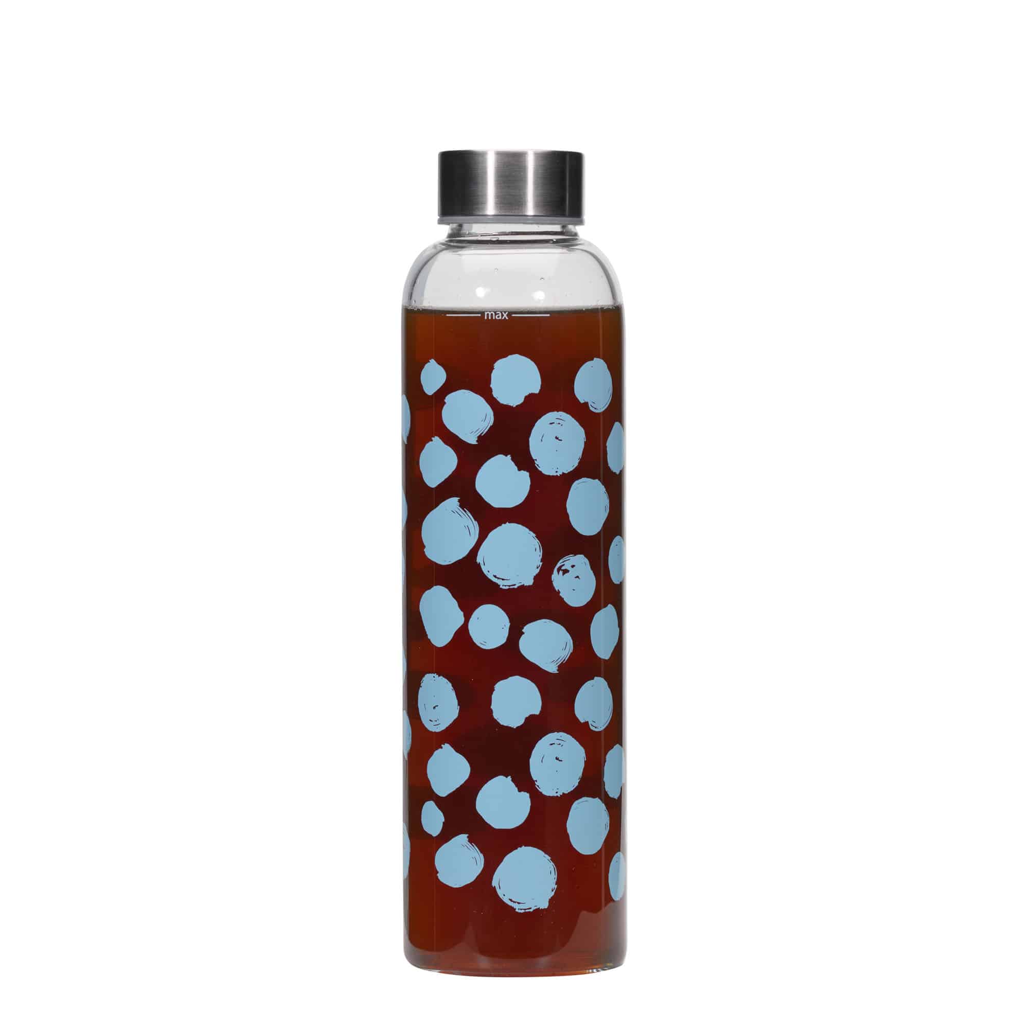 Drinkfles 'Perseus', 500 ml, motief: Blauwe stippen, monding: schroefsluiting