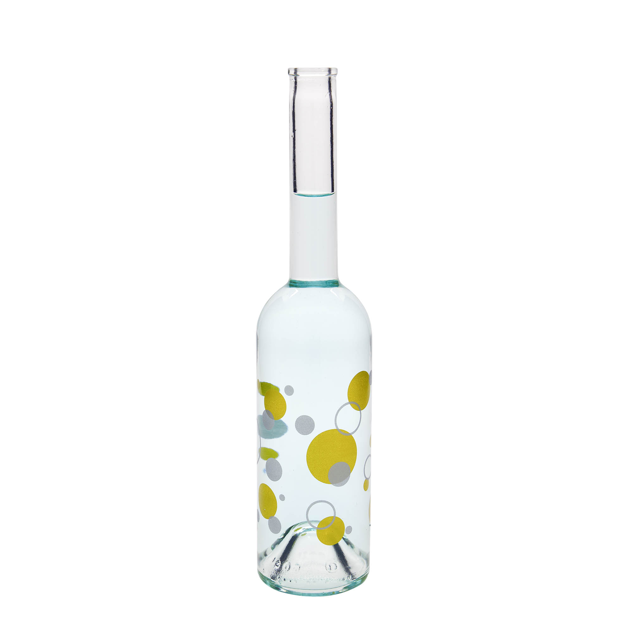 500 ml glazen fles 'Opera', motief: stippen, opening: kurk 500 ml glazen fles 'Opera', motief: stippen, opening: kurk