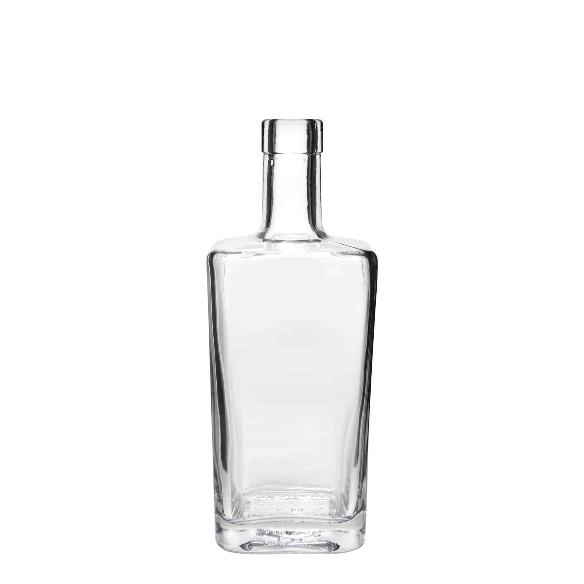 500 ml glazen fles 'Noel', vierkant, hals: kurk