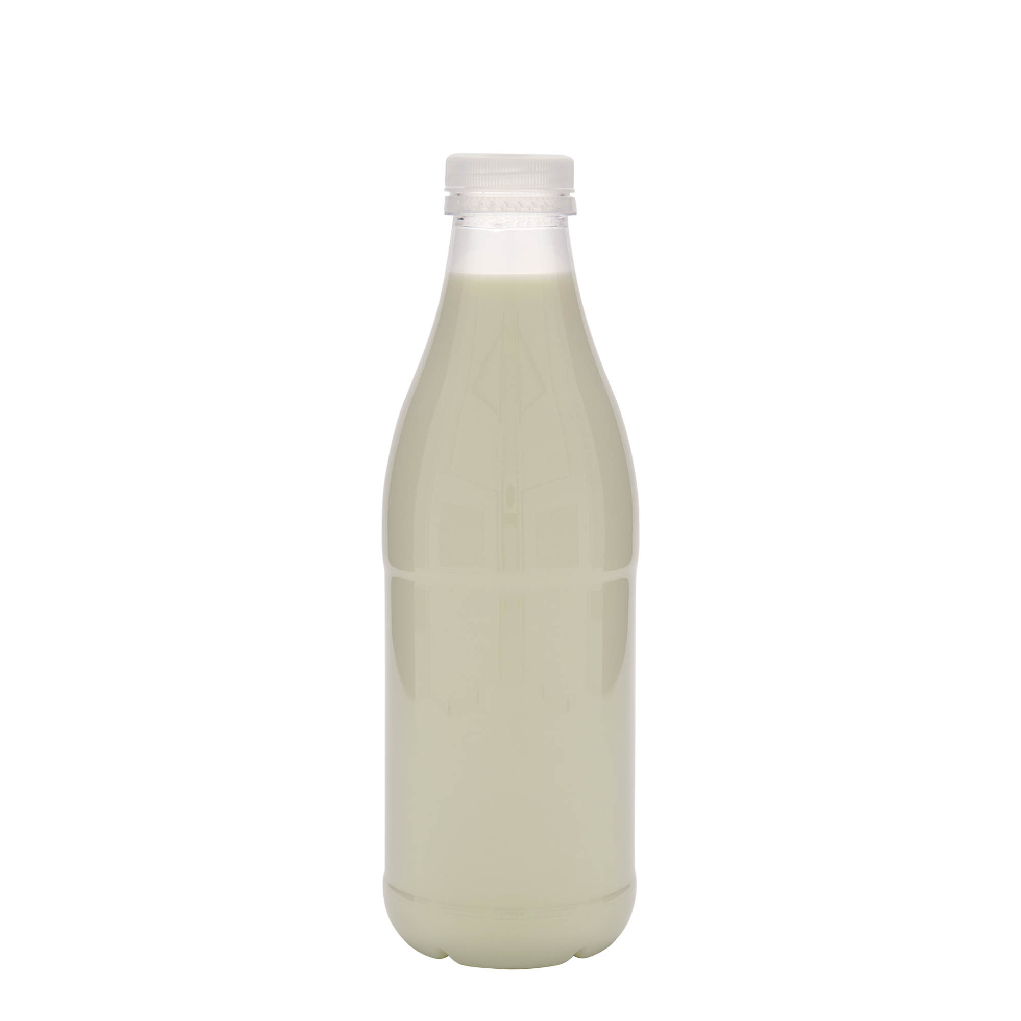 1.000 ml PET-fles 'Melk en Sap', kunststof, hals: 38 mm