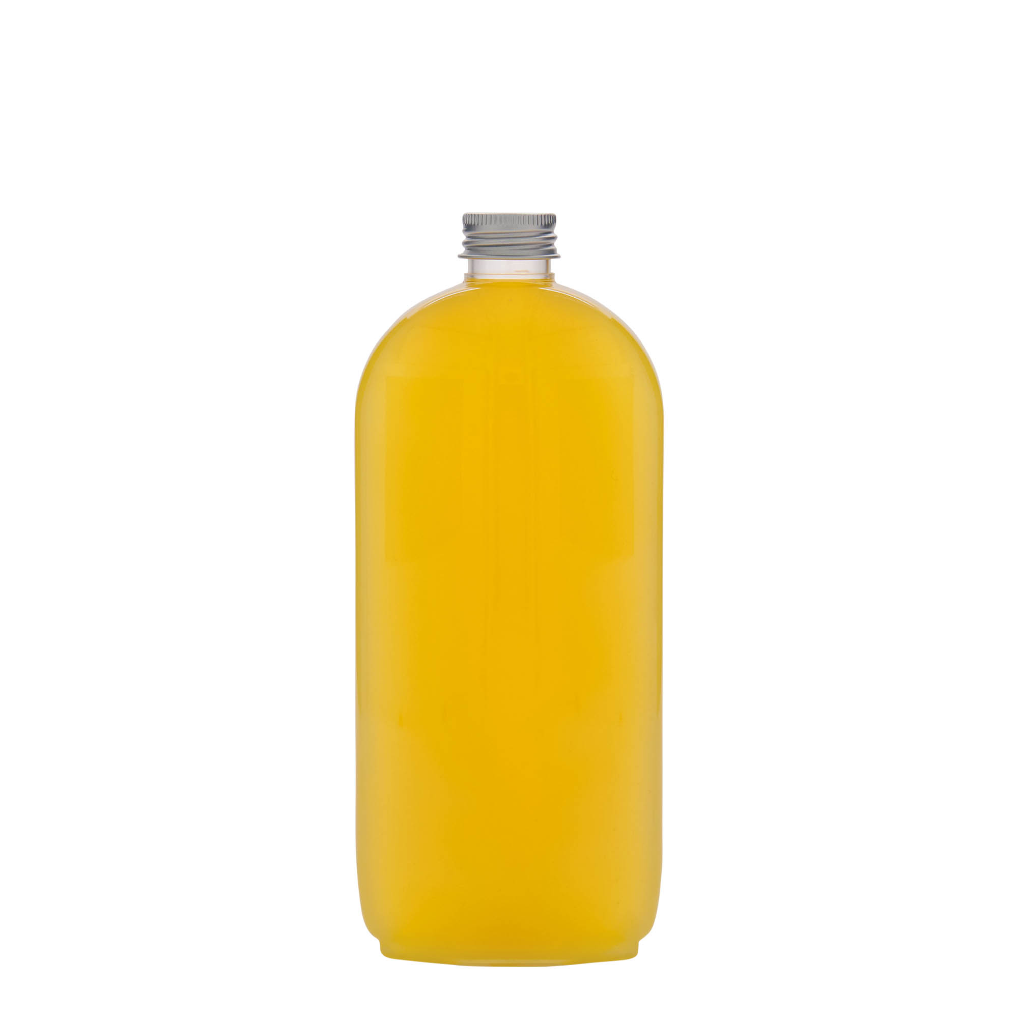 500 ml PET-fles 'Iris', ovaal, kunststof, hals: 24/410 500 ml PET-fles 'Iris', ovaal, kunststof, hals: 24/410