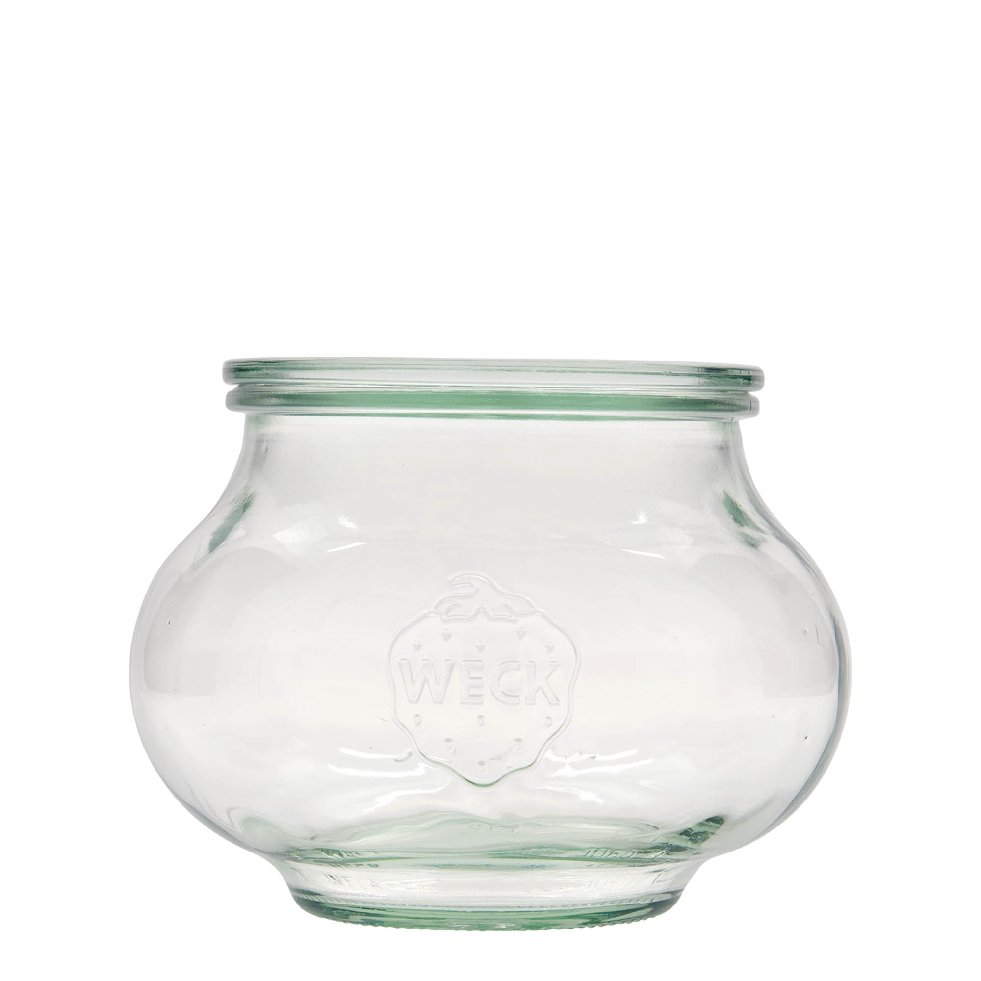 4x 1062 ml WECK-sieraadglas met glazen deksel RR 100
