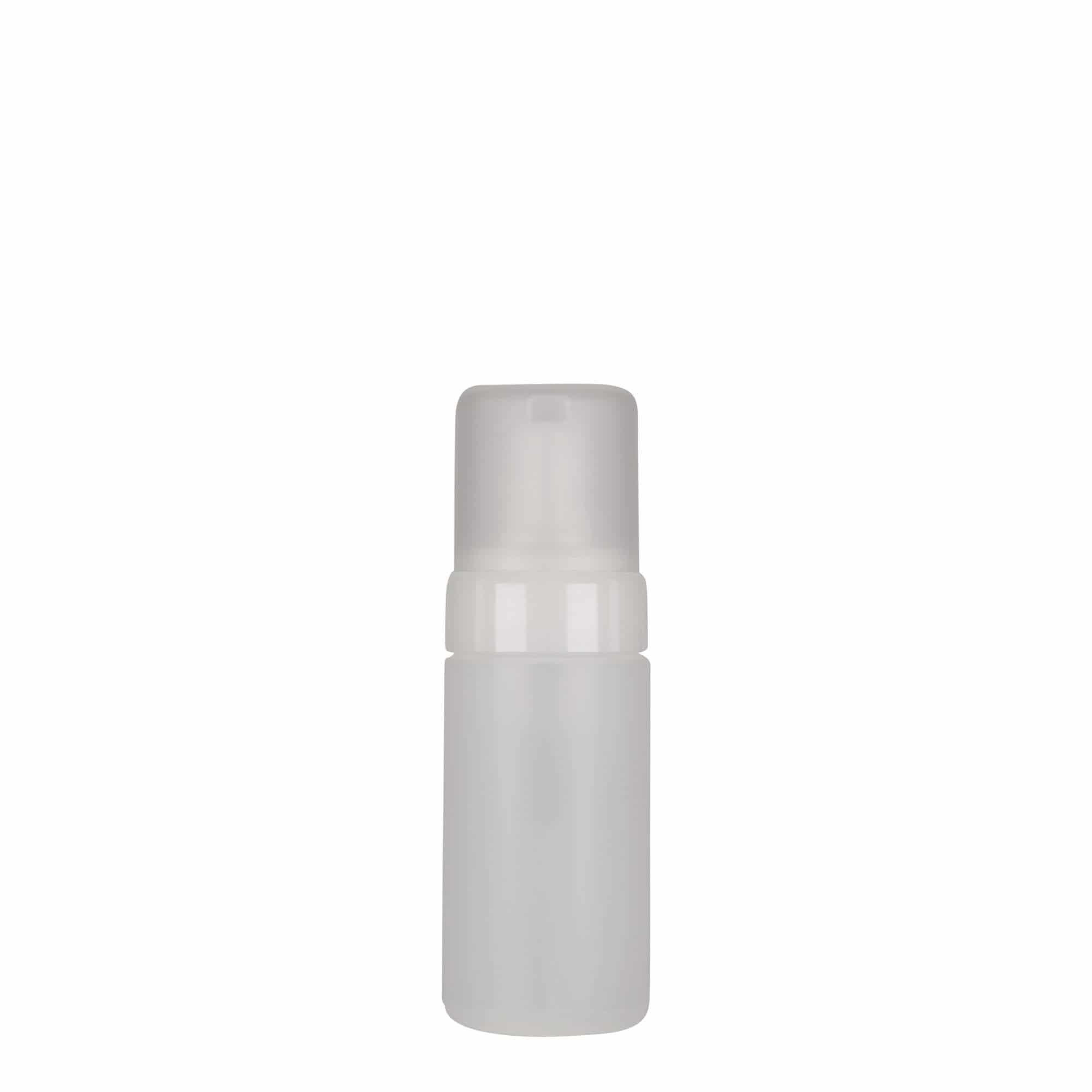 Pompflesje 'Foamer', 100 ml, PE-kunststof, naturel, monding: schroefsluiting