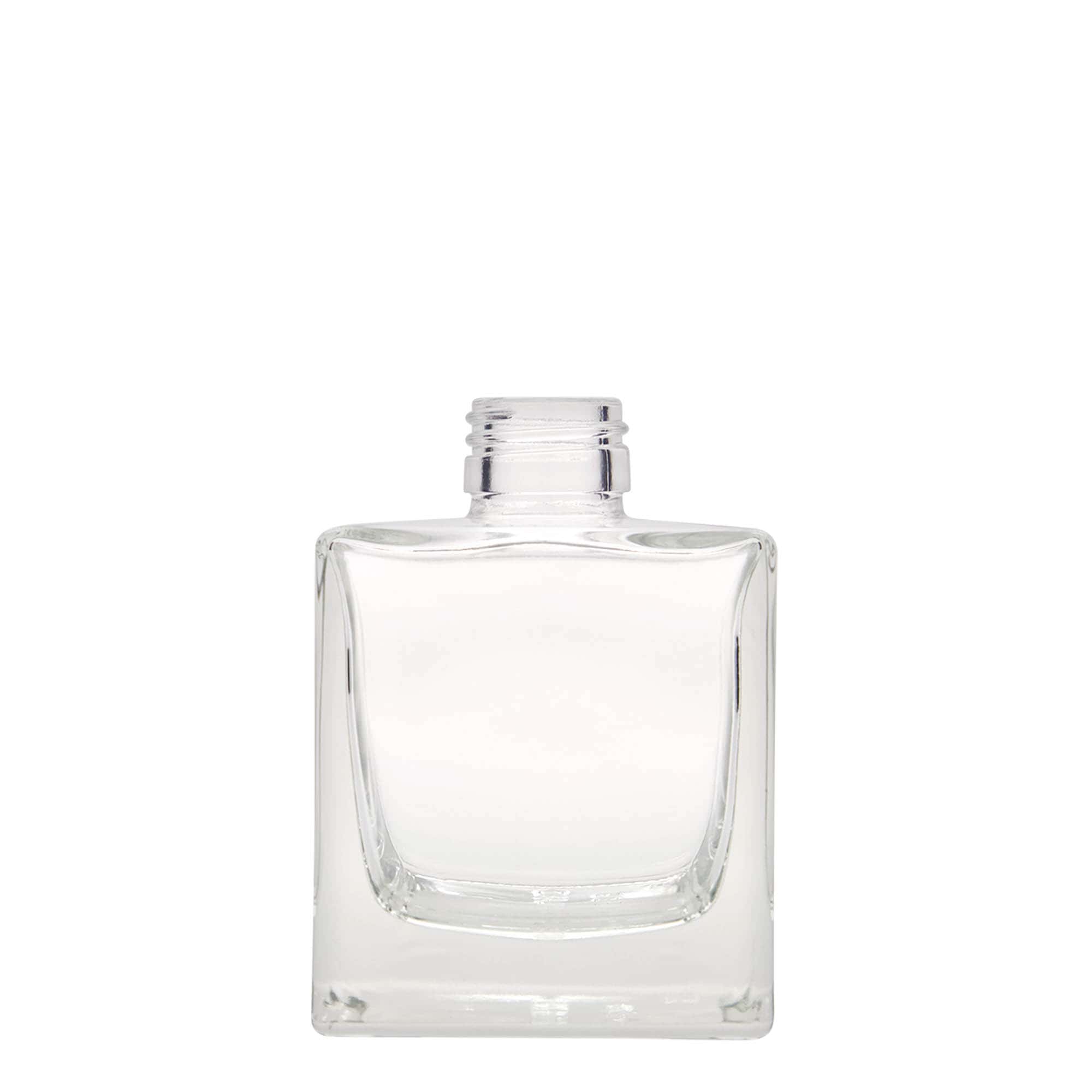 200 ml glazen fles 'Cube', vierkant, hals: PP 28