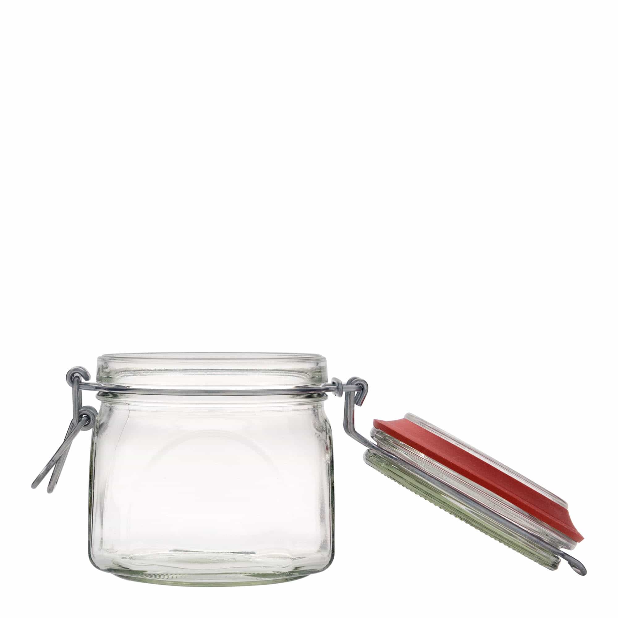 630 ml beugelfles, vierkant, opening: beugelsluiting