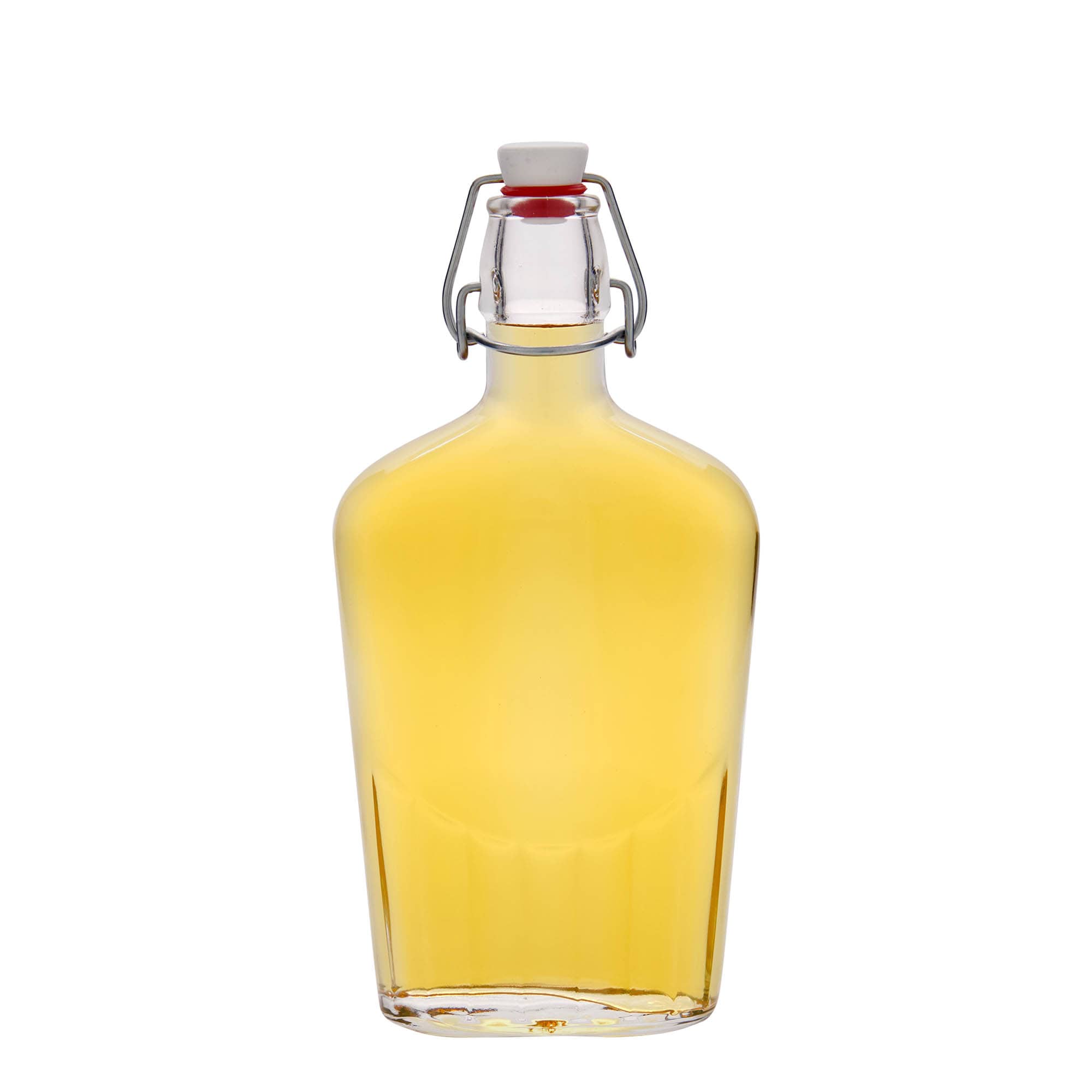 500 ml glazen fles 'Fiaschetta', ovaal, opening: beugelsluiting