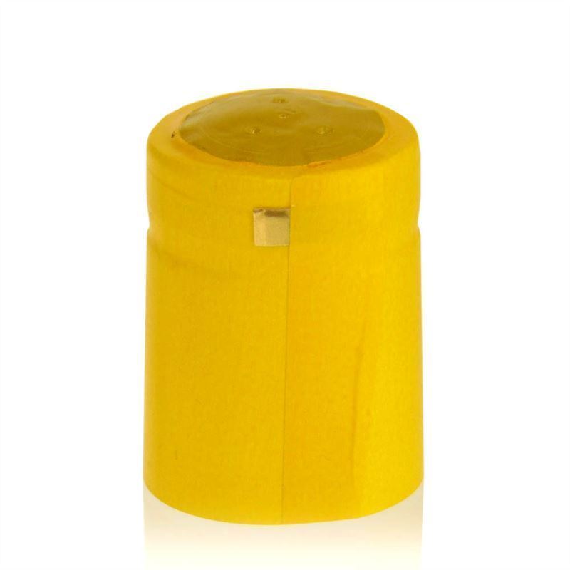 Krimpcapsule 32x41, pvc-kunststof, geel