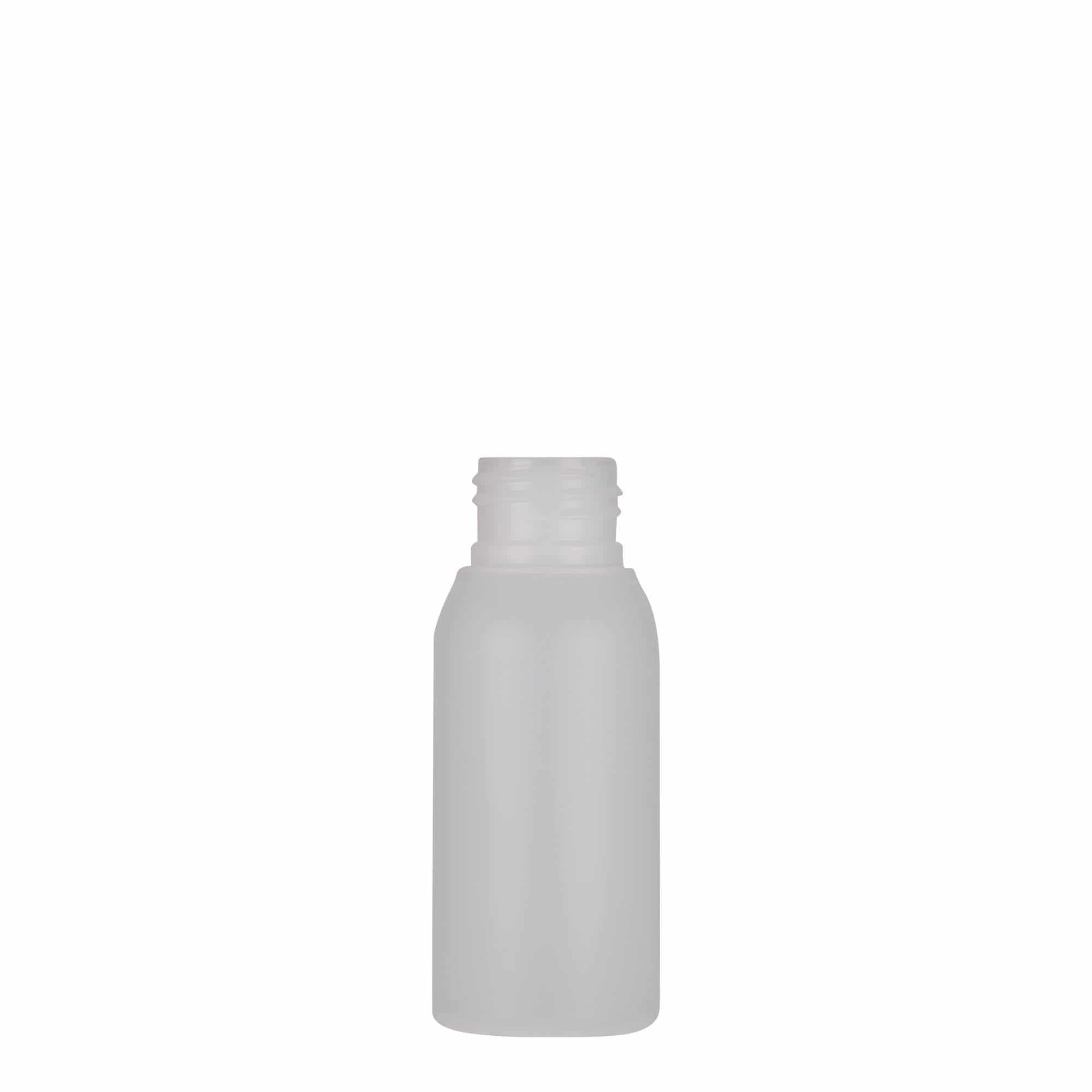 Plastic fles 'Tuffy', 50 ml, HDPE, naturel, monding: GPI 24/410 Plastic fles 'Tuffy', 50 ml, HDPE, naturel, monding: GPI 24/410