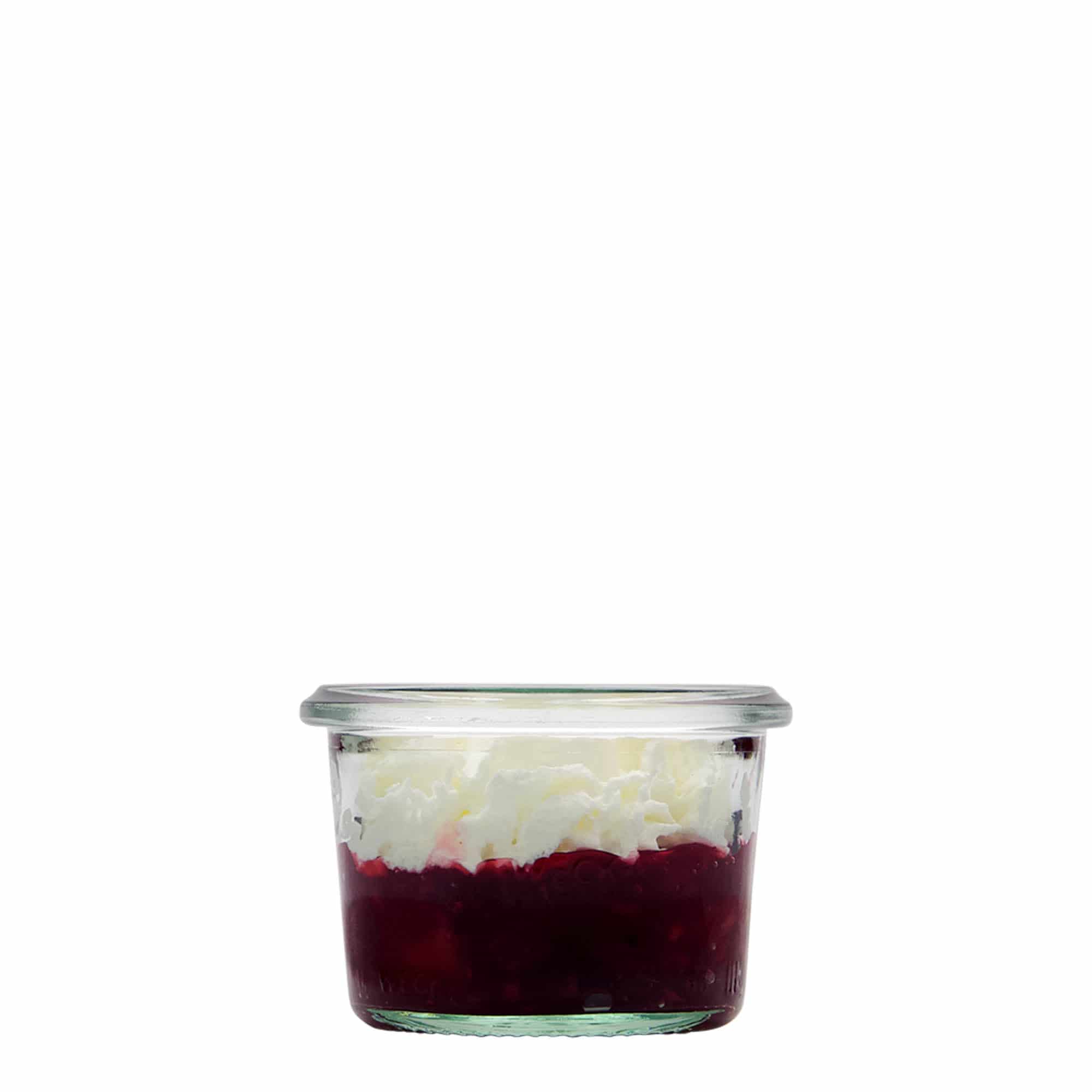 80 ml WECK-omkeerglas, opening: ronde rand