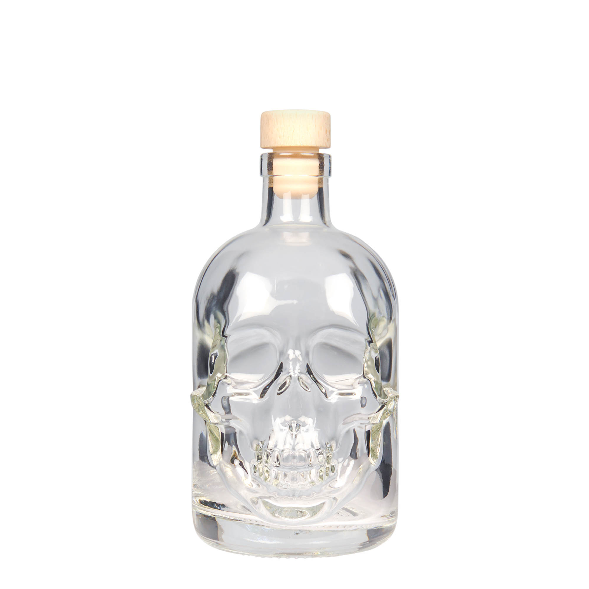 500 ml glazen fles 'Doodskop', opening: kurk 500 ml glazen fles 'Doodskop', opening: kurk