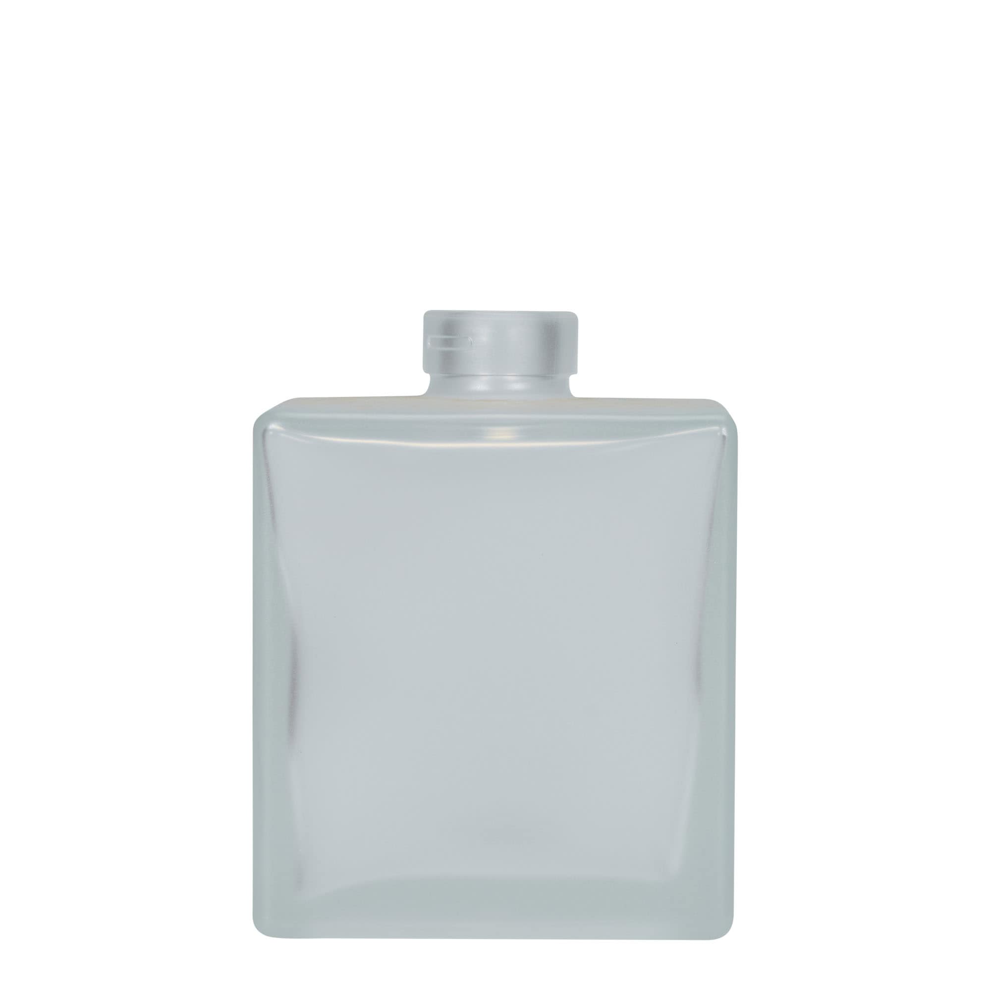 500 ml glazen fles 'Cube', vierkant, geëtst, hals: kurk