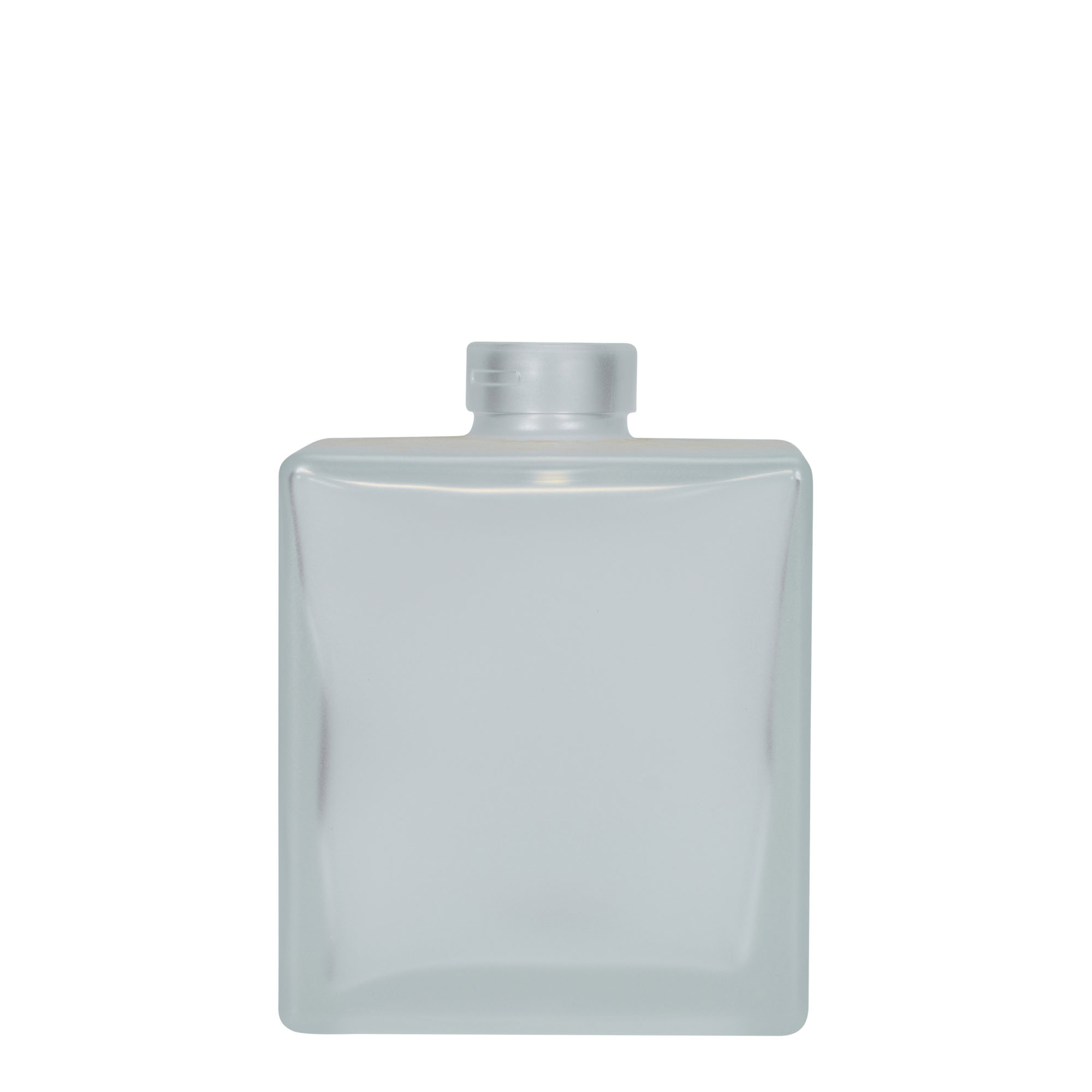 500 ml glazen fles 'Cube', vierkant, geëtst, hals: kurk 500 ml glazen fles 'Cube', vierkant, geëtst, hals: kurk