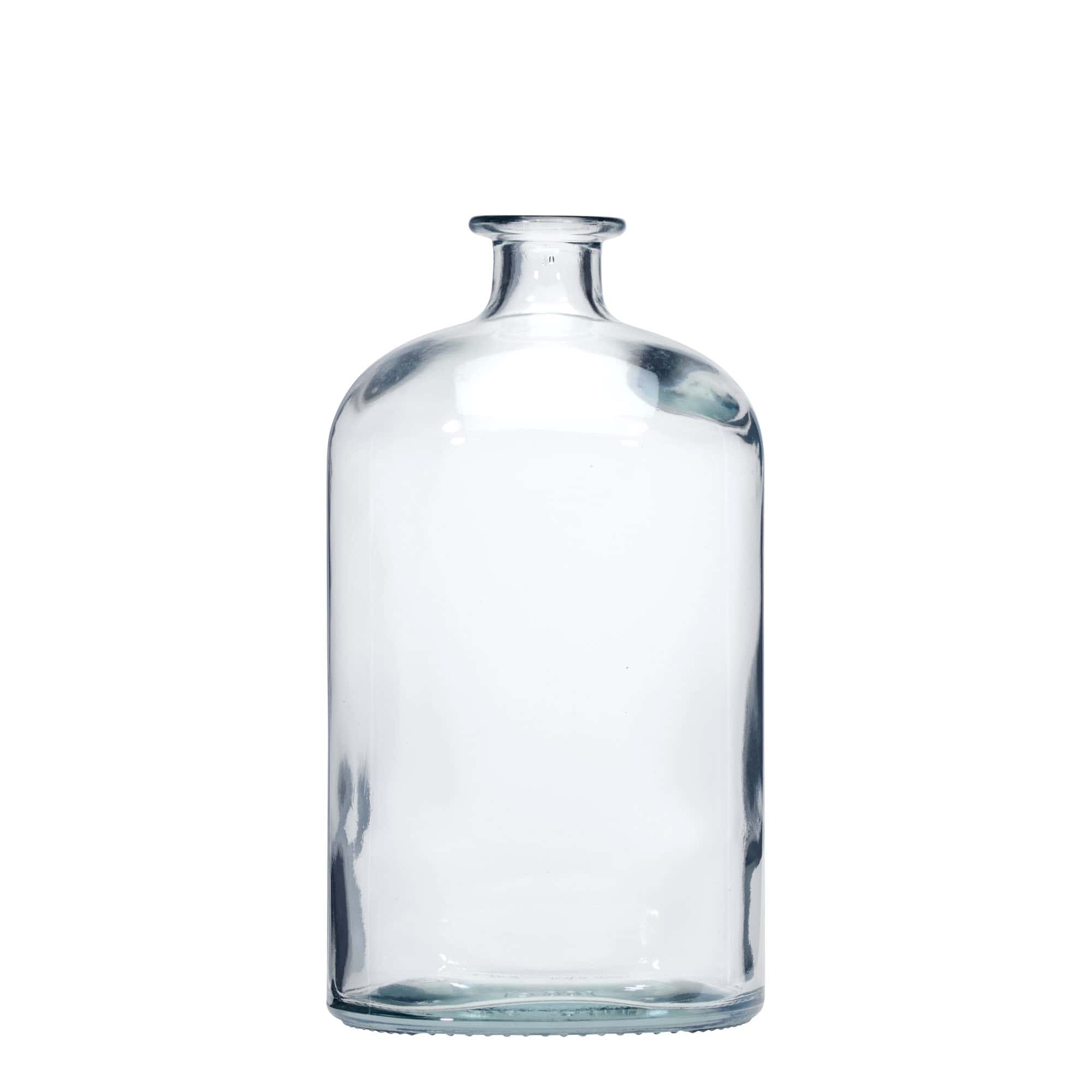 Glazen fles 'Dundee', 1000 ml, ovaal, monding: kurk Glazen fles 'Dundee', 1000 ml, ovaal, monding: kurk