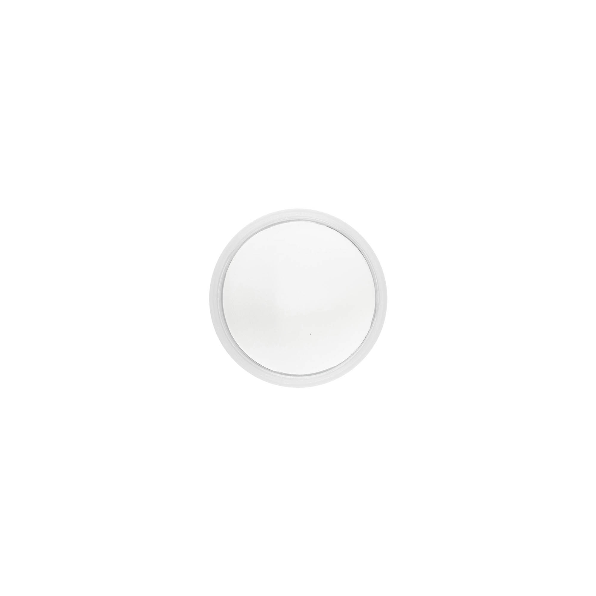 Schroefdop 'Clear/Platin Edition', PP-kunststof, wit, voor monding: 40/2P