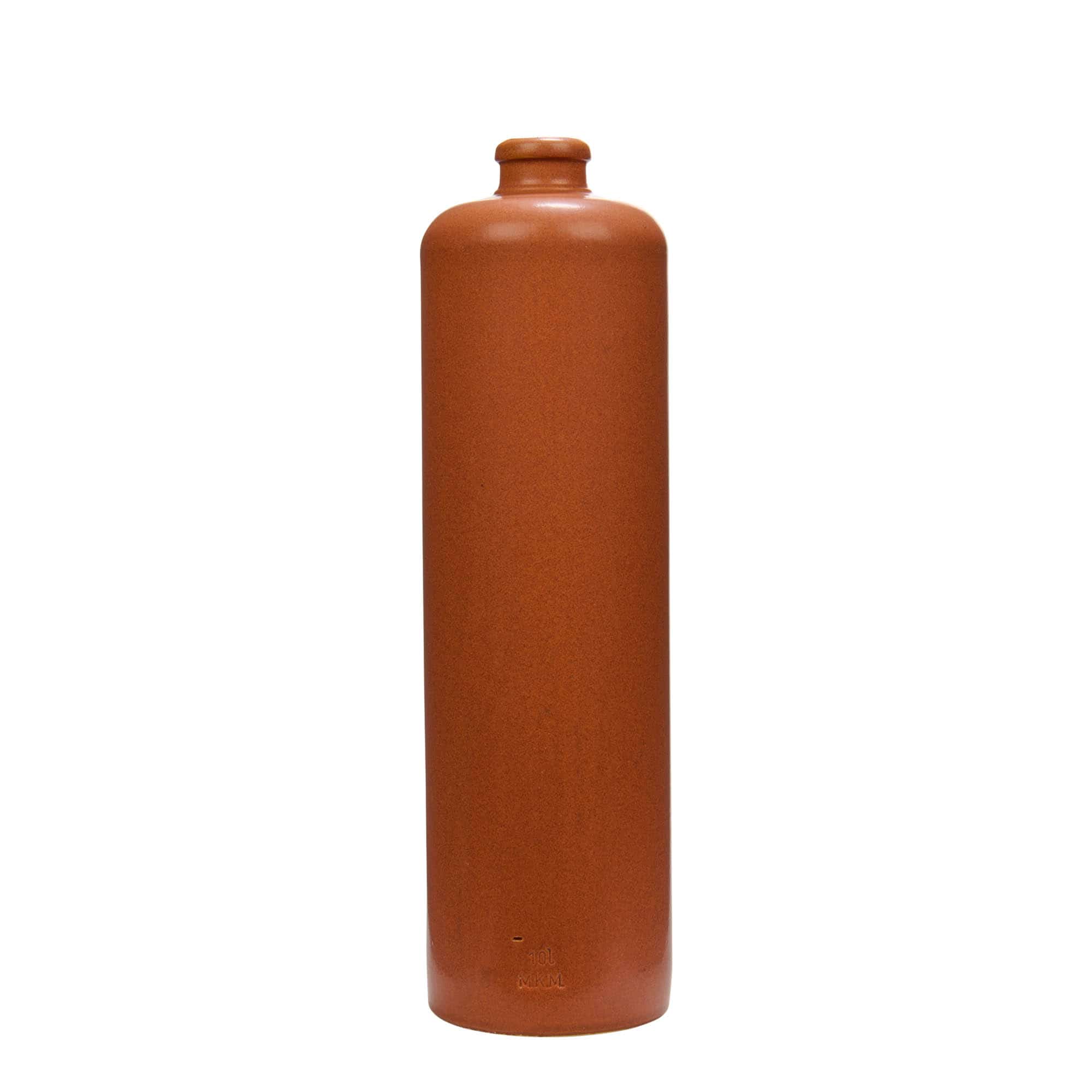 Keramische kruik, 1000 ml, steengoed, rood-bruin, monding: kurk Keramische kruik, 1000 ml, steengoed, rood-bruin, monding: kurk