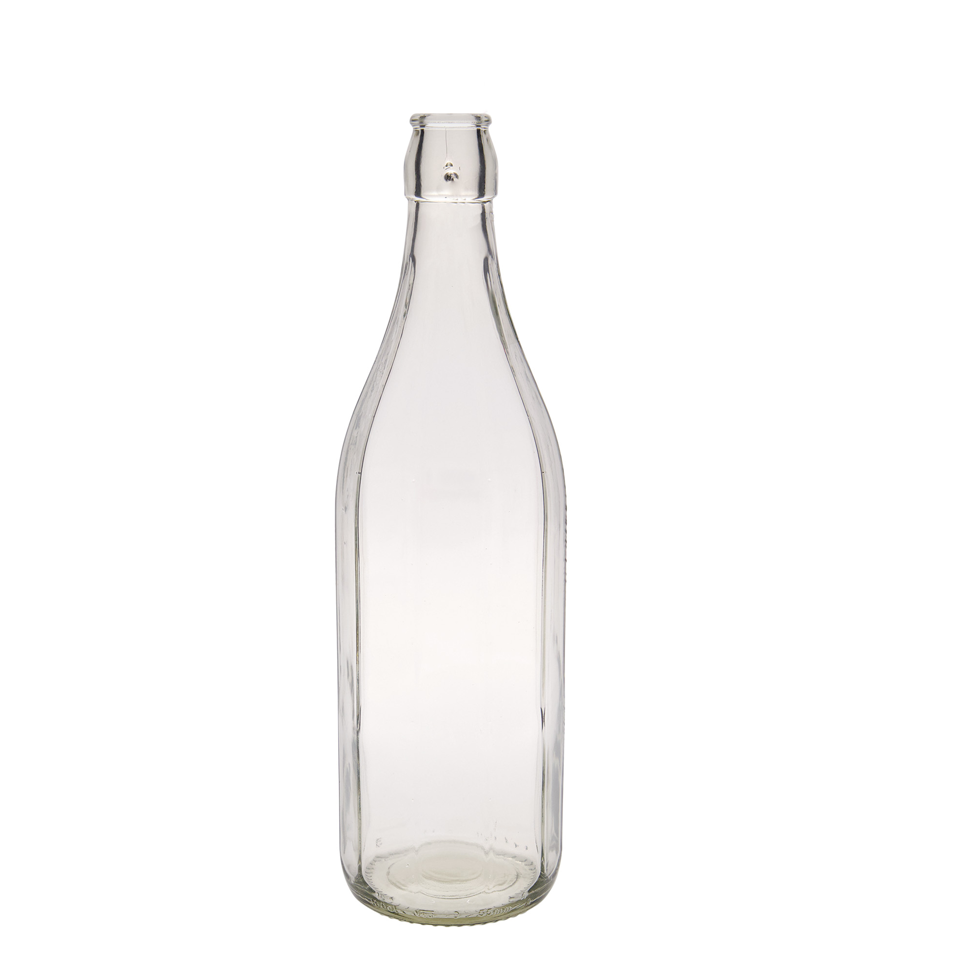 1.000 ml glazen fles 'Bravo' #, tienhoekig, mondstuk: beugelverschluss 1.000 ml glazen fles 'Bravo' #, tienhoekig, mondstuk: beugelverschluss