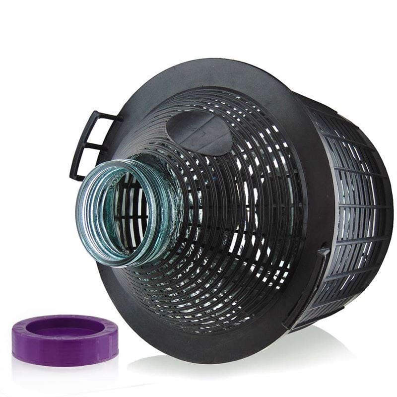 25 l ballonfles met brede hals, glas, opening: schroefdop