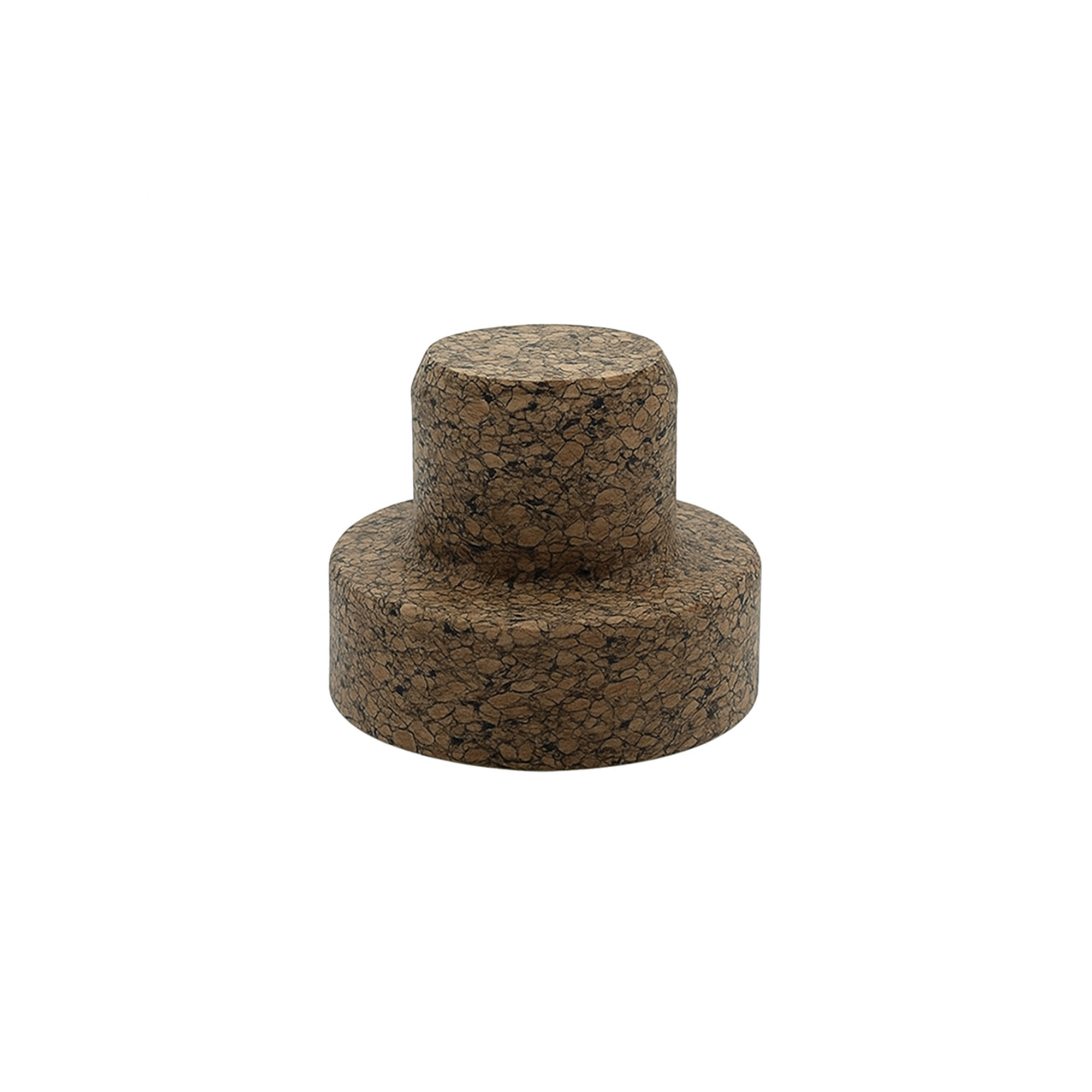 Handkurk 'Sharp' 22,5 mm, Corkcoal, voor monding: Kurk schotelmonding