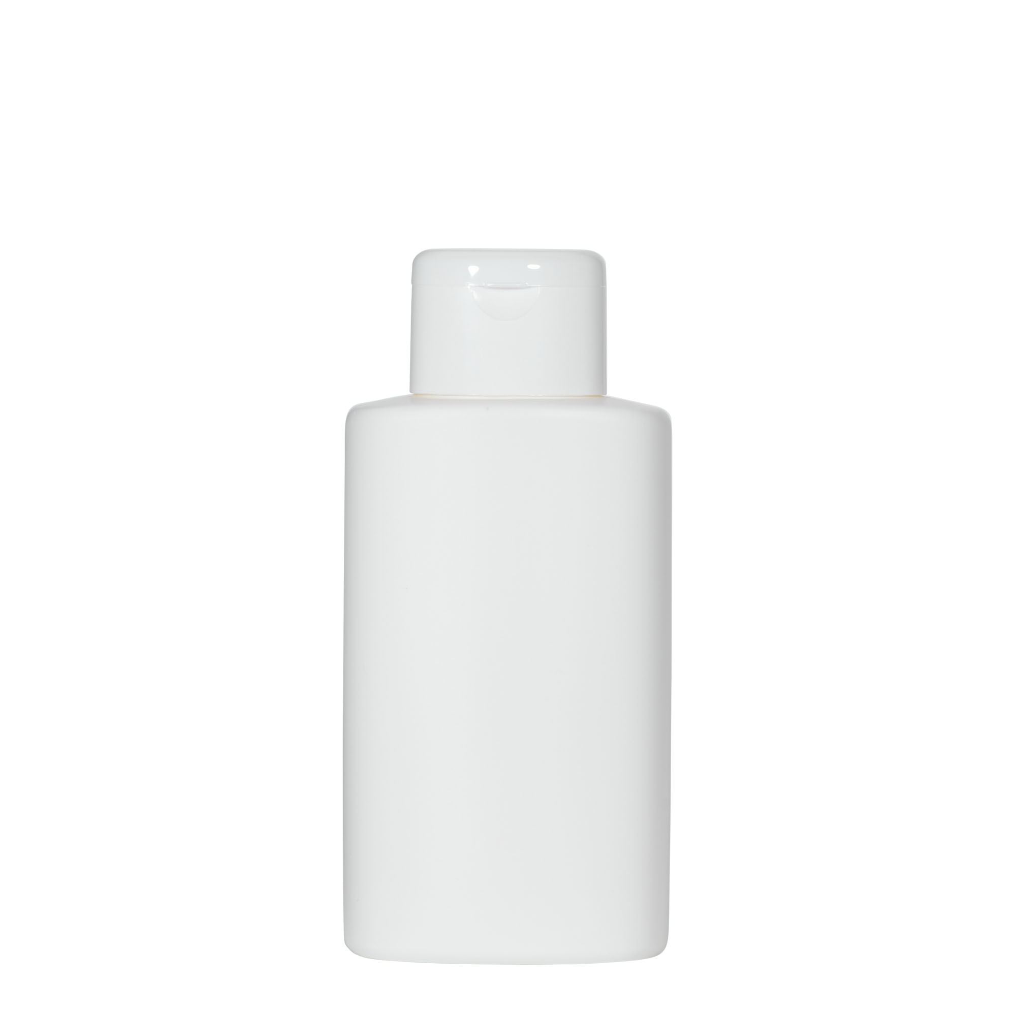 250 ml kunststoffles 'Indy', ovaal, HDPE, wit, opening: schroefdop