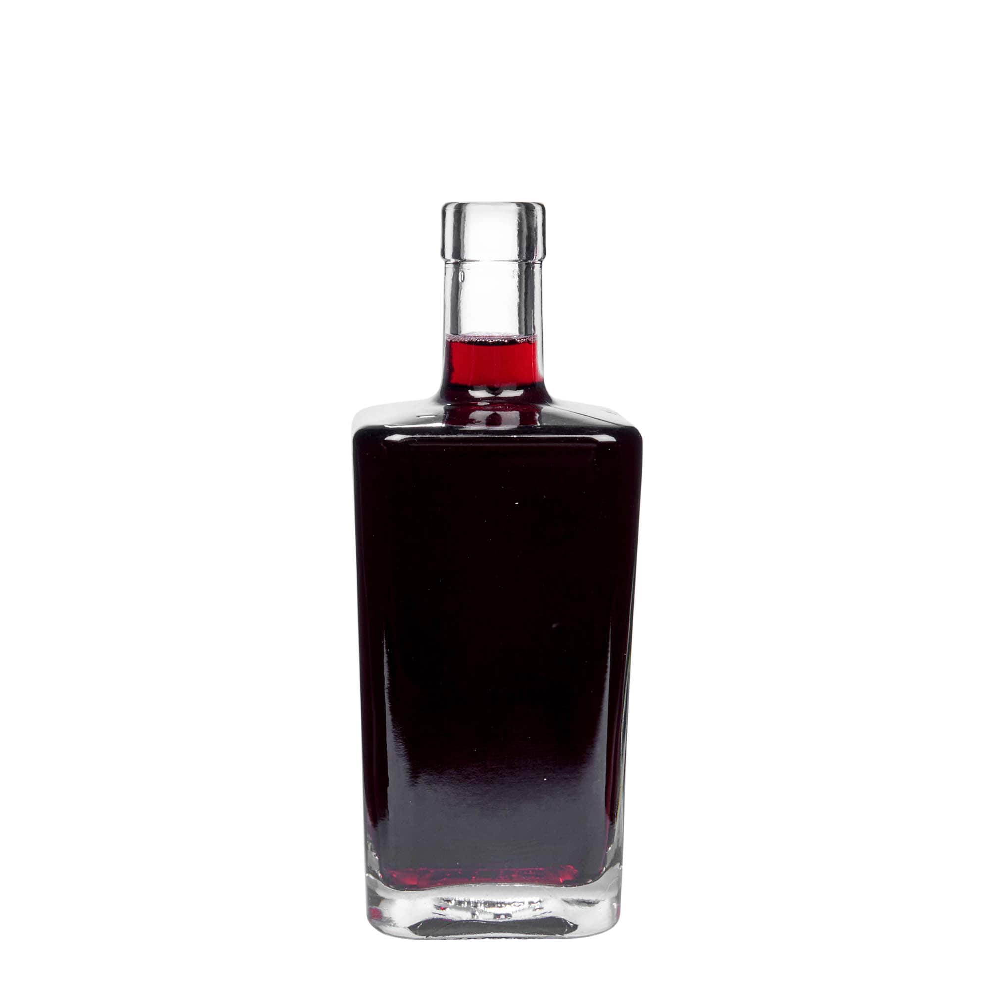 500 ml glazen fles 'Noel', vierkant, hals: kurk