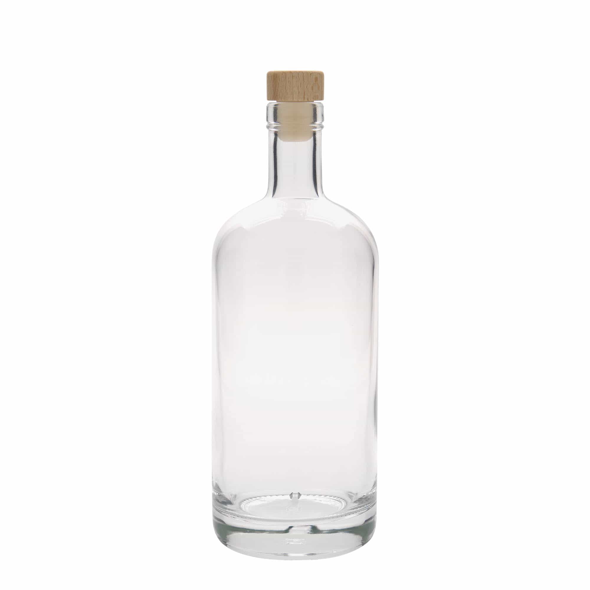 Glazen fles 'Linea Uno', 700 ml, monding: kurk