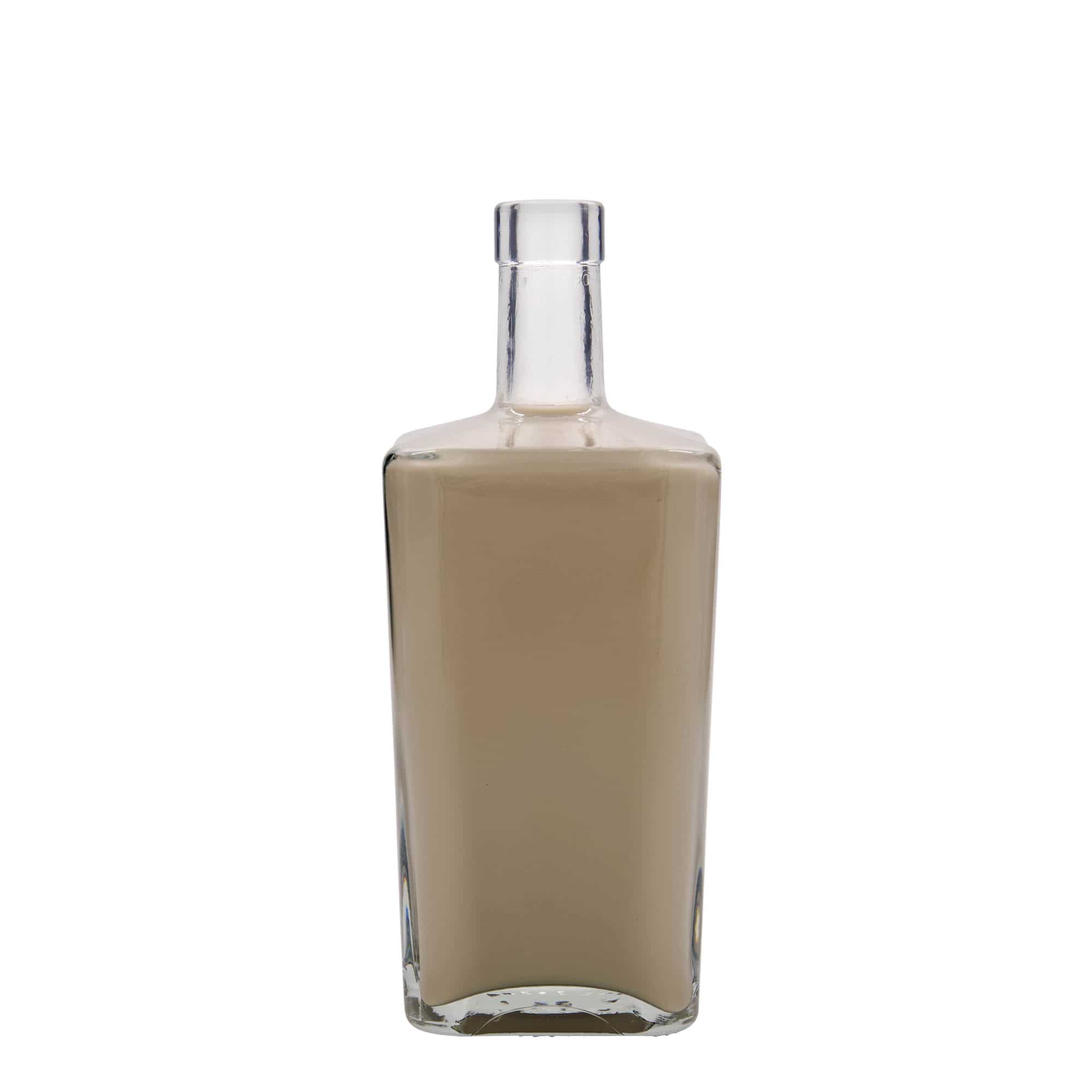 700 ml glazen fles 'Noel', vierkant, opening: kurk