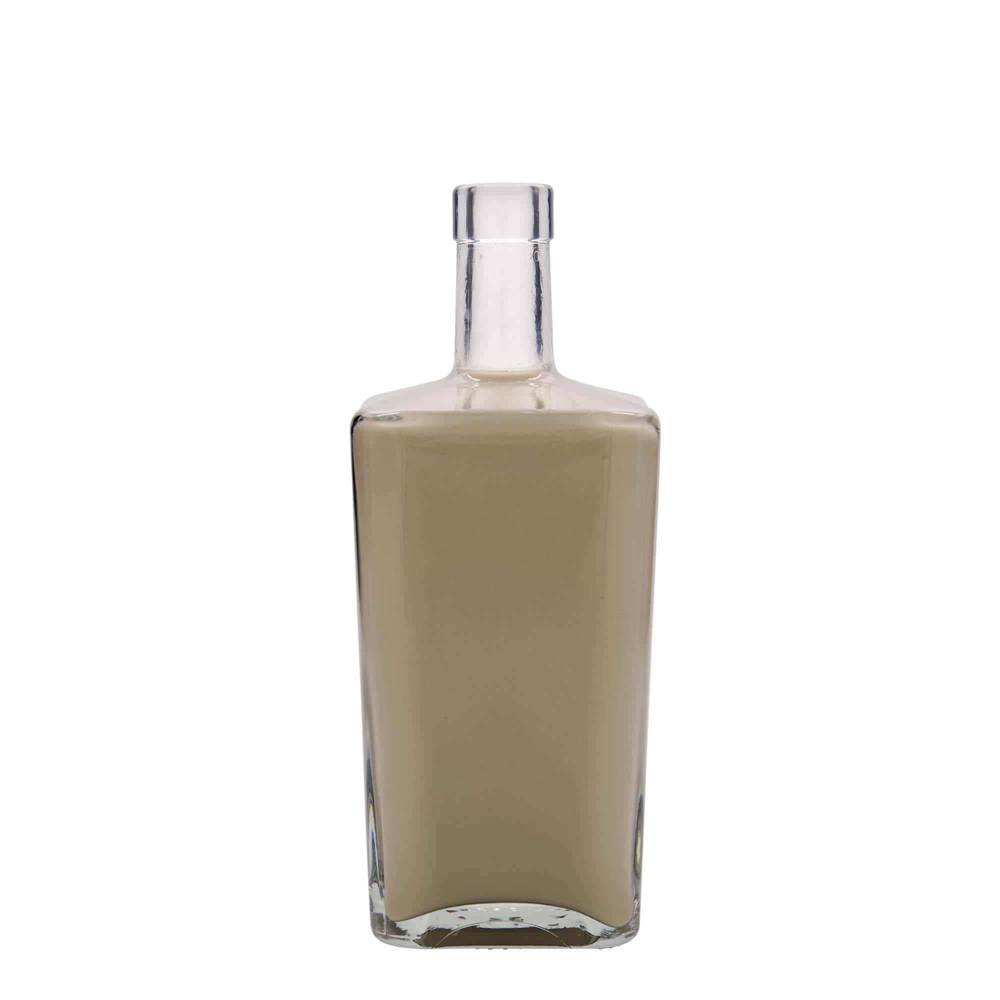 700 ml glazen fles 'Noel', vierkant, opening: kurk