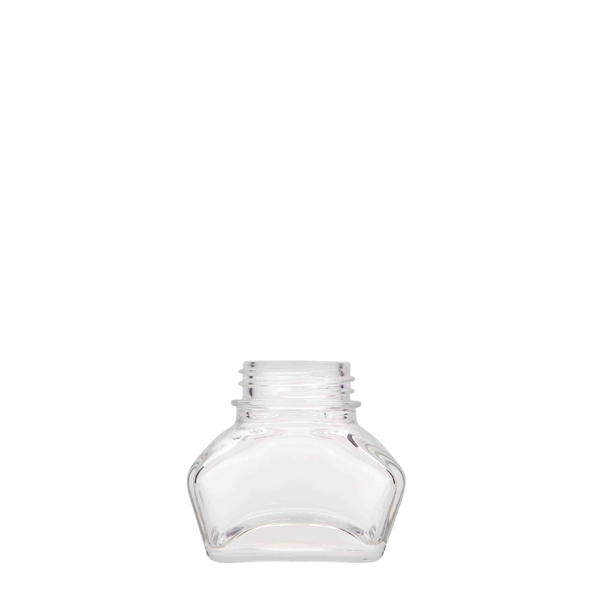 Inktpot, 30 ml, rechthoekig, monding: schroefsluiting Inktpot, 30 ml, rechthoekig, monding: schroefsluiting