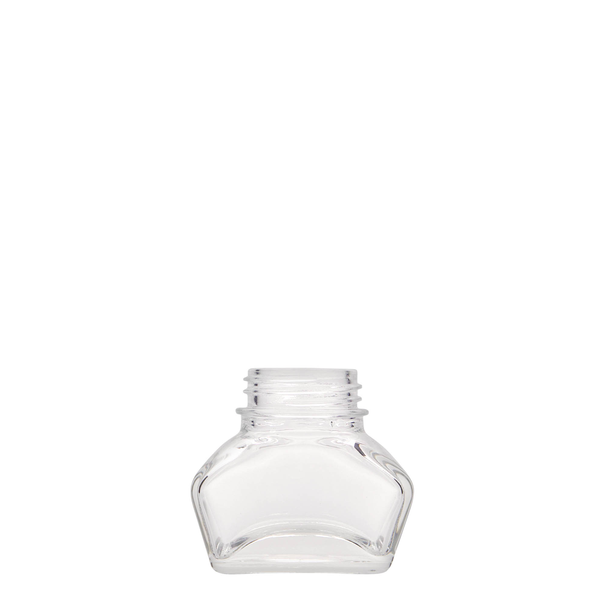 30 ml inktpot, rechthoekig, opening: schroefdop 30 ml inktpot, rechthoekig, opening: schroefdop