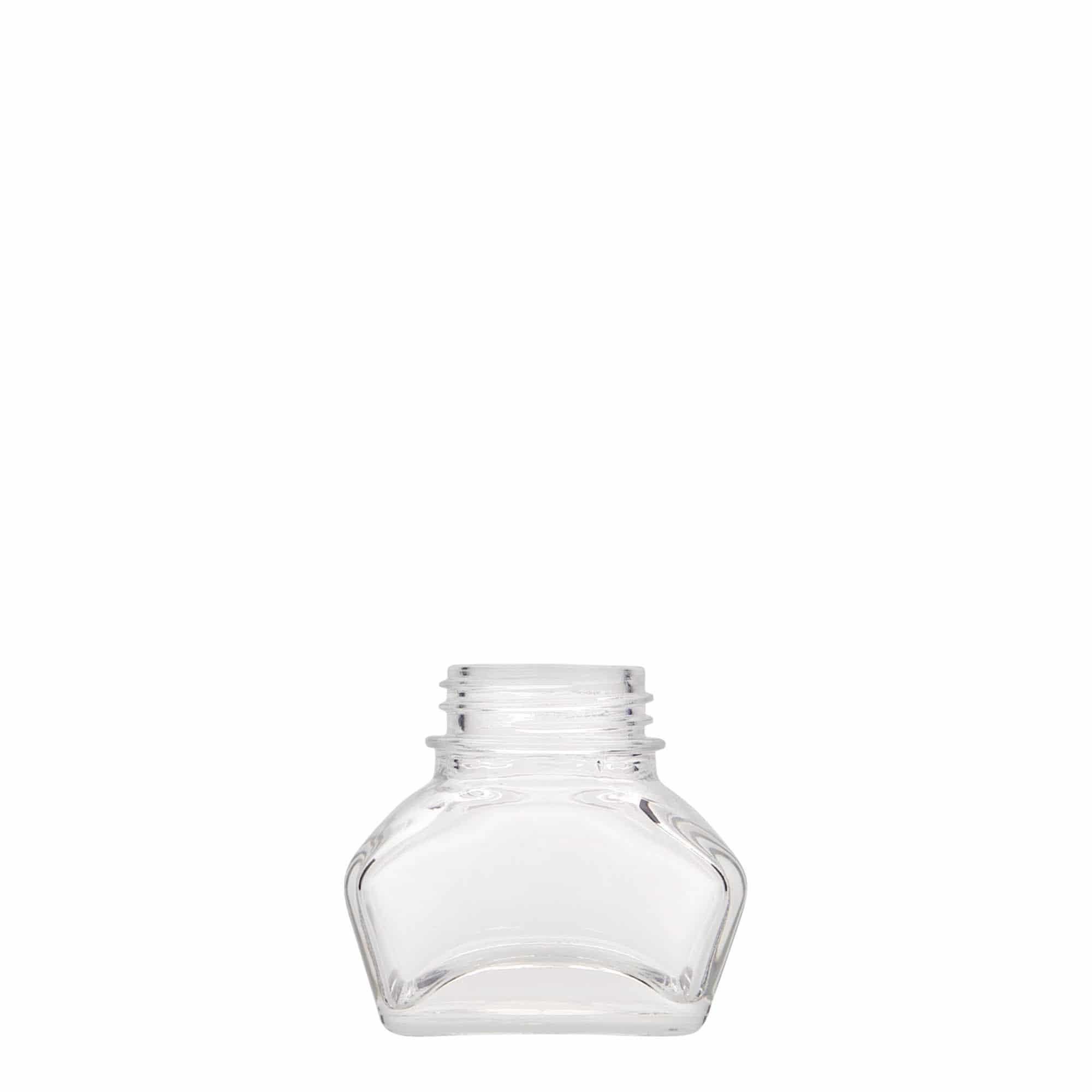 30 ml inktpot, rechthoekig, opening: schroefdop