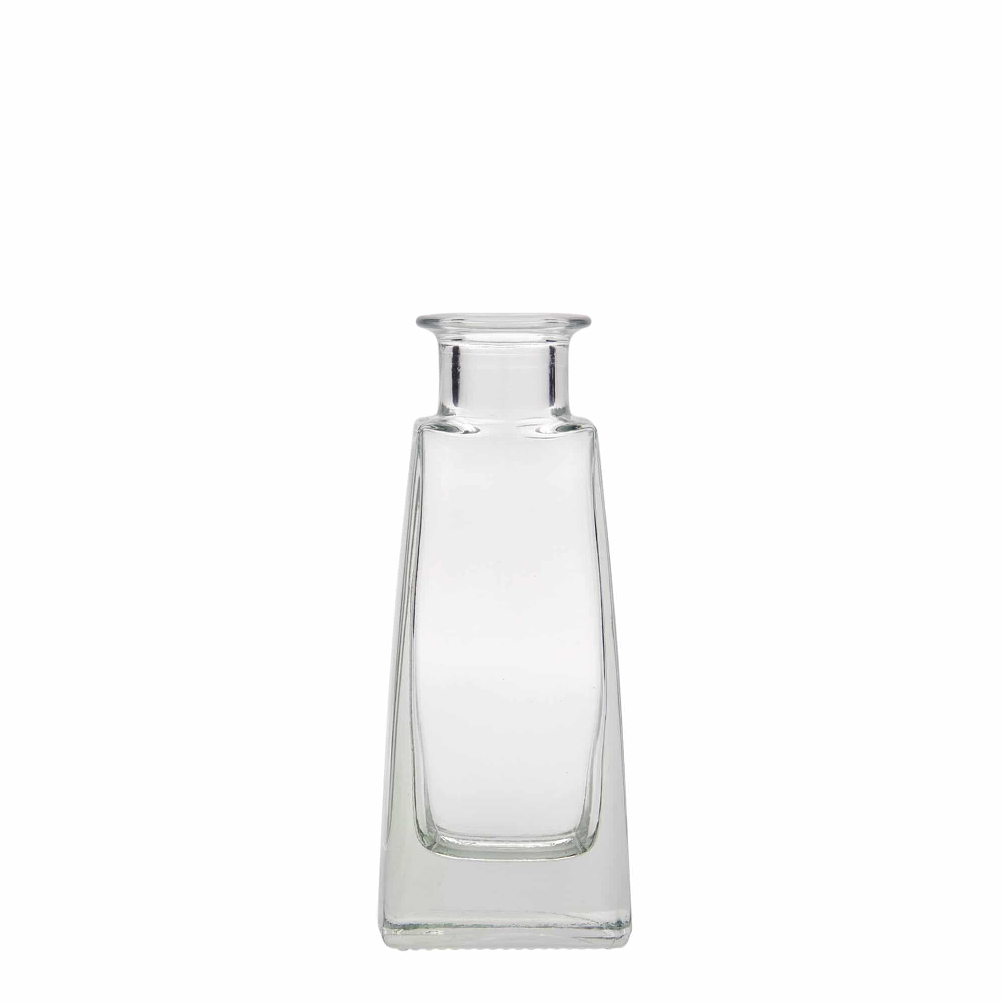 100 ml glazen fles 'Timmy', rechthoekig, opening: kurk