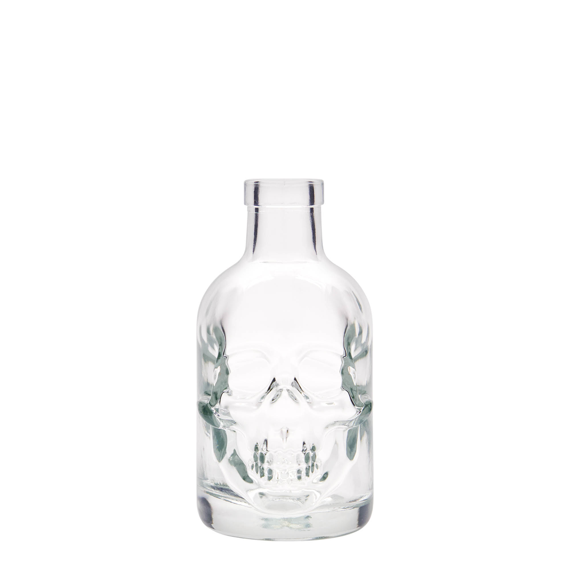 200 ml glazen fles 'Doodskop', opening: kurk