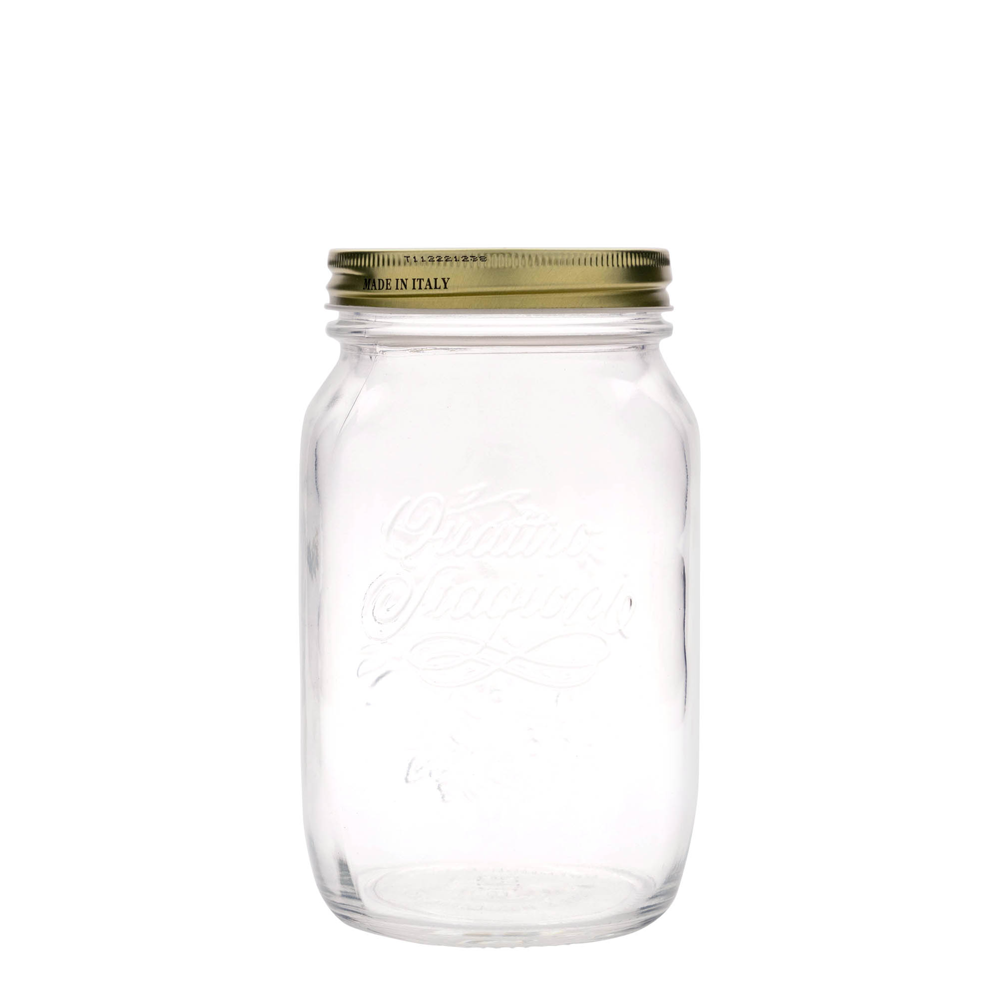 1.000 ml glas 'Quattro Stagioni', opening: schroefdop