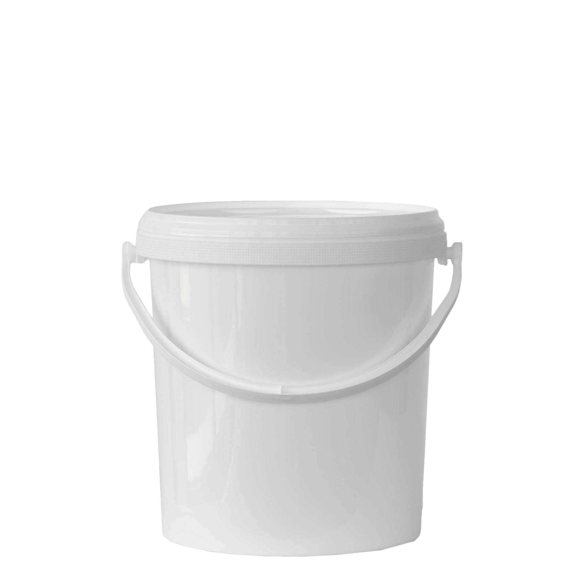 6 l emmer, PP-kunststof, wit 6 l emmer, PP-kunststof, wit