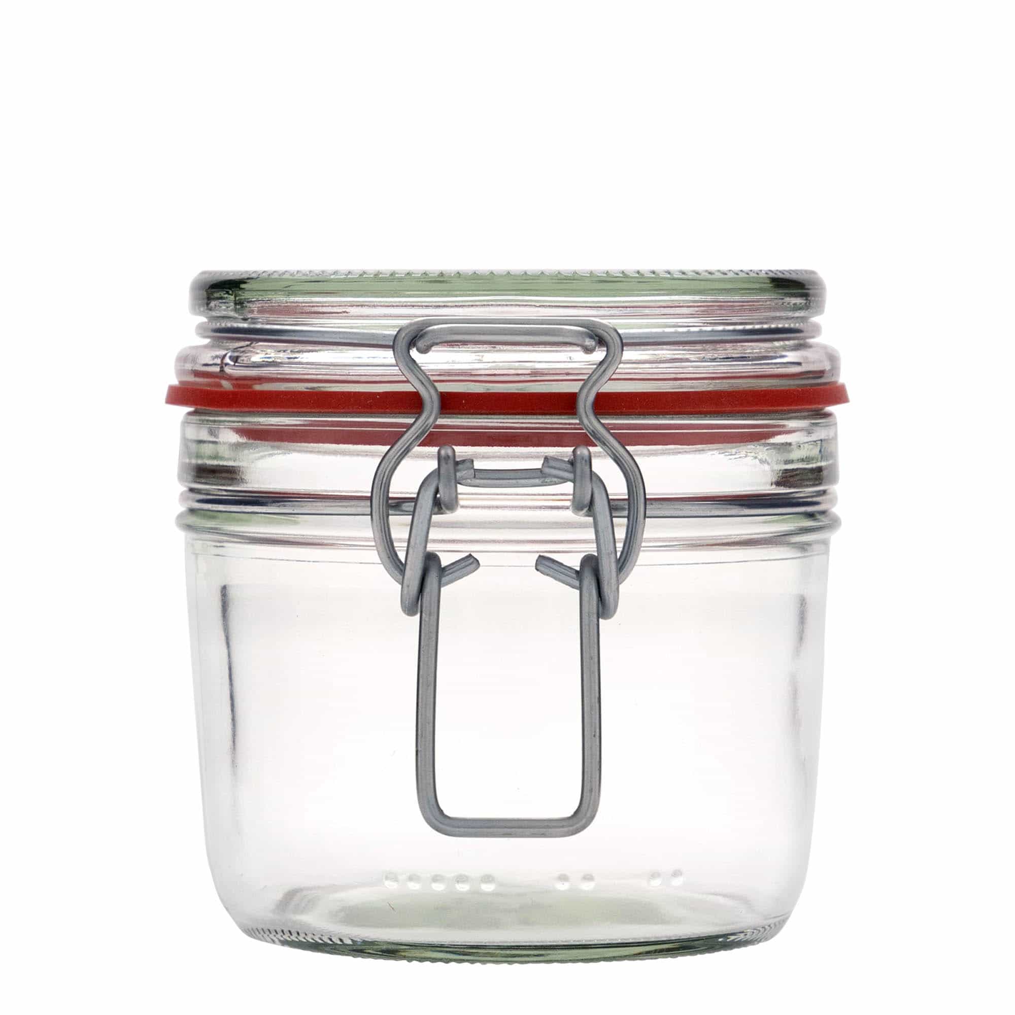 Vlakke pot met beugelsluiting, 400 ml, monding: beugelsluiting Vlakke pot met beugelsluiting, 400 ml, monding: beugelsluiting