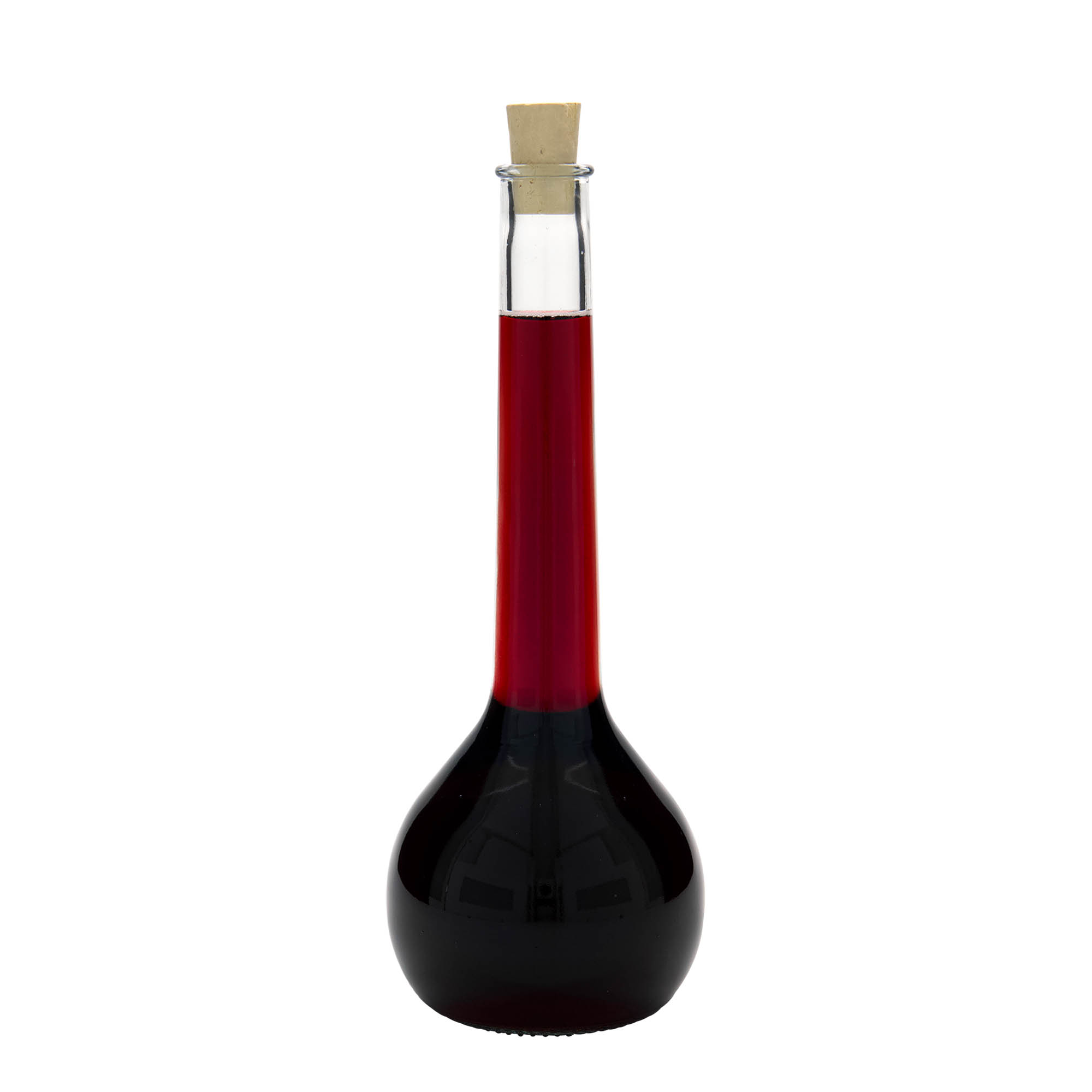 500 ml glazen fles 'Tulipano', hals: kurk